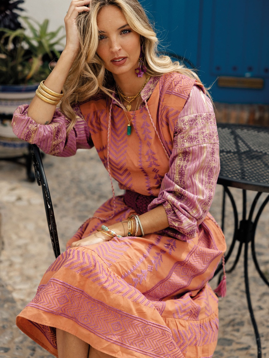 Gold embroidered blouse