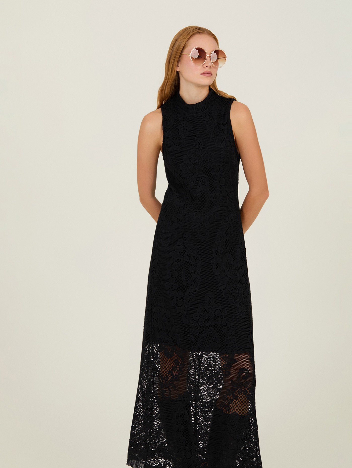 Vestido de encaje largo 4