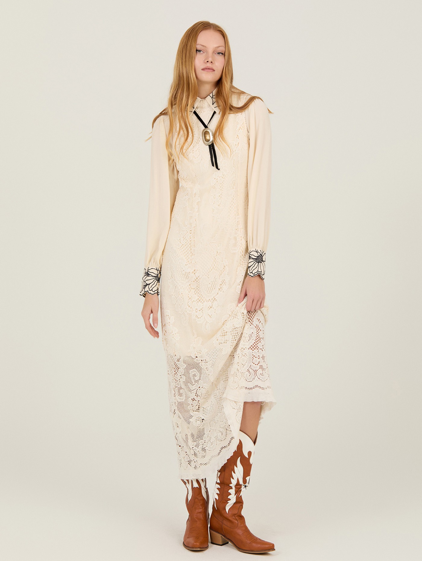 Lace long dress 3