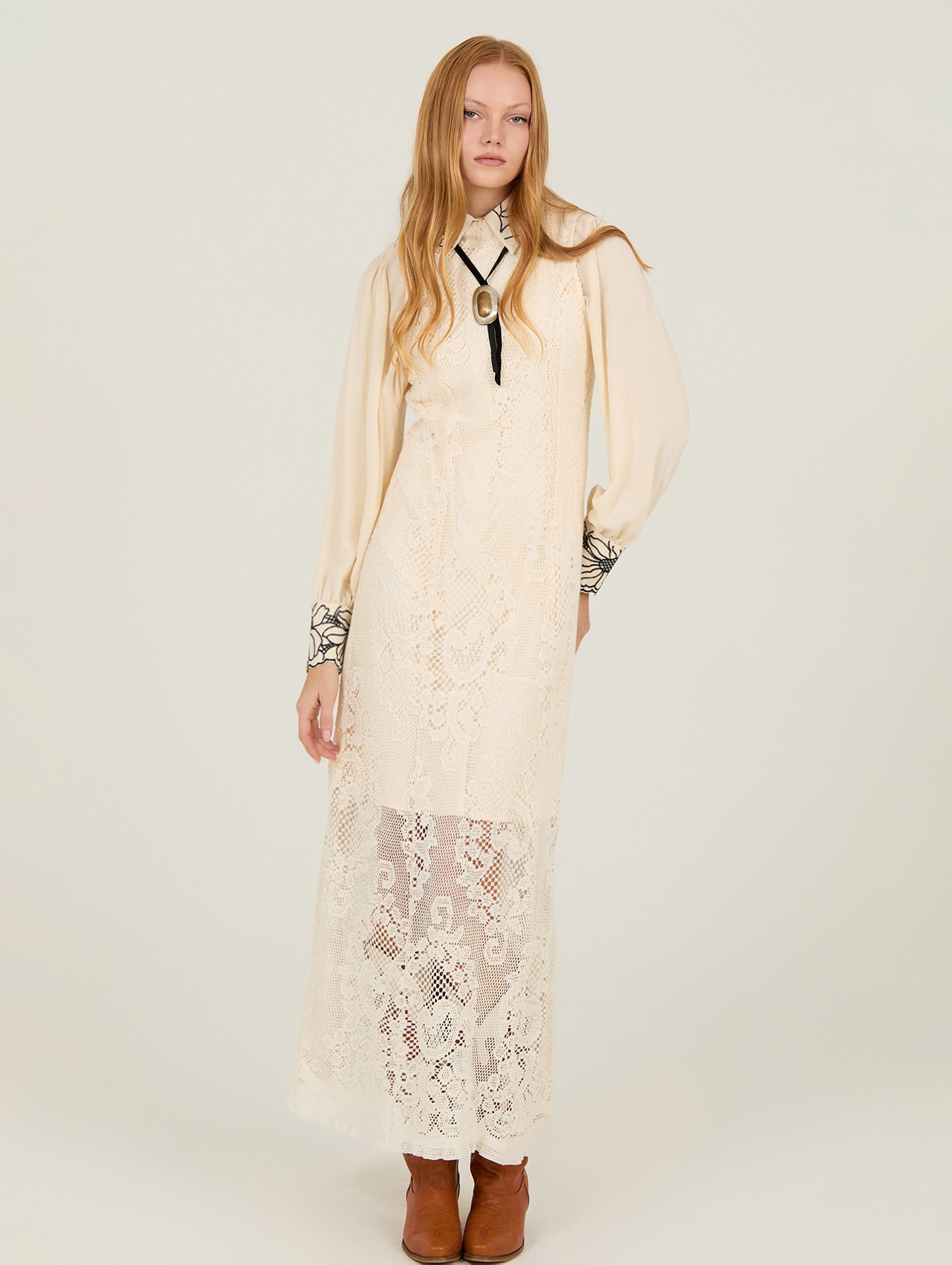 Lace long dress 5