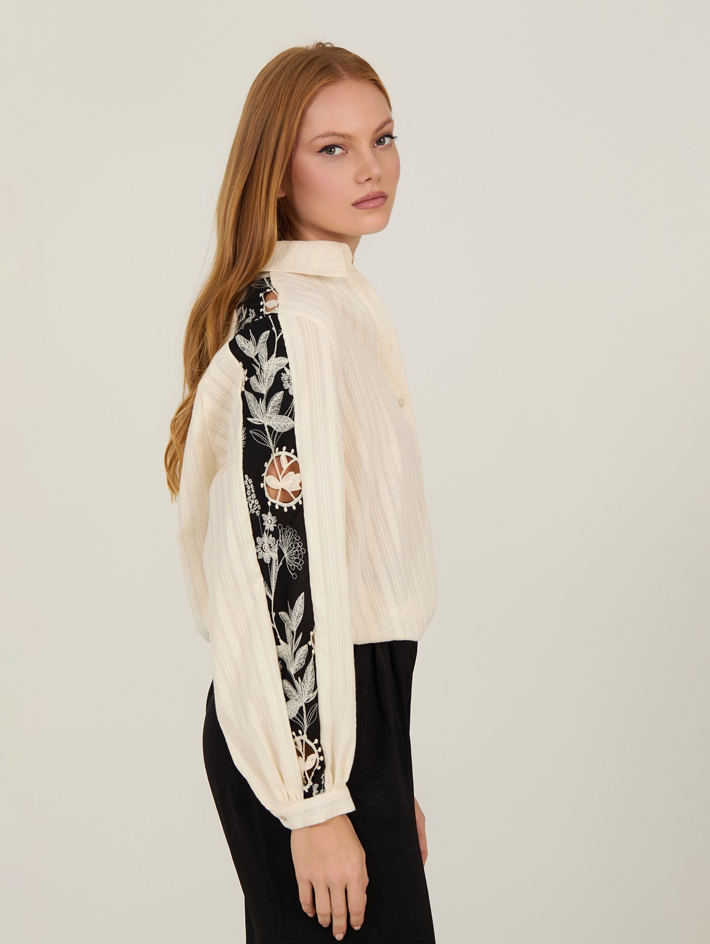Blusa bimateria en algodón 5