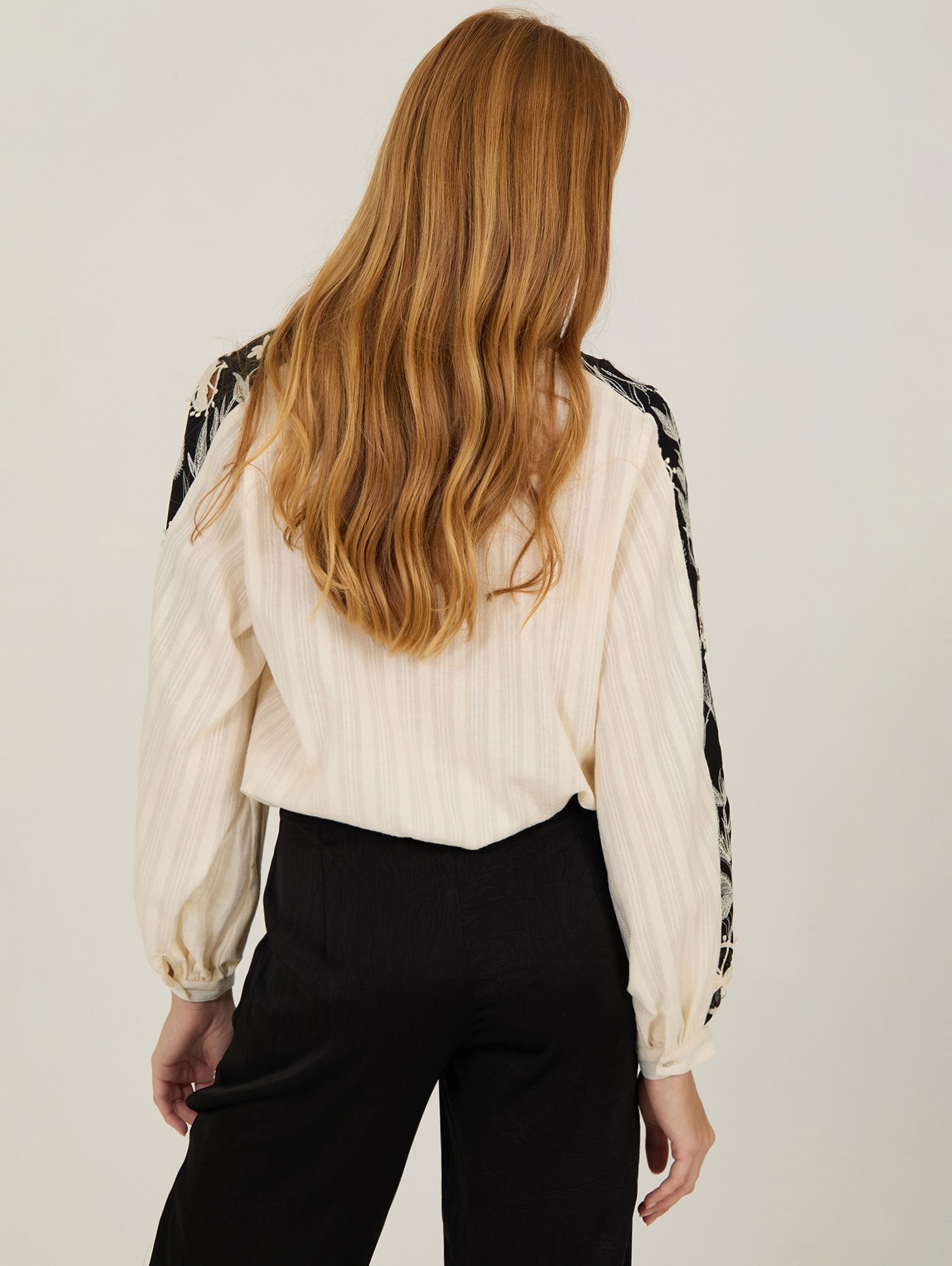 Blusa bimateria en algodón 3