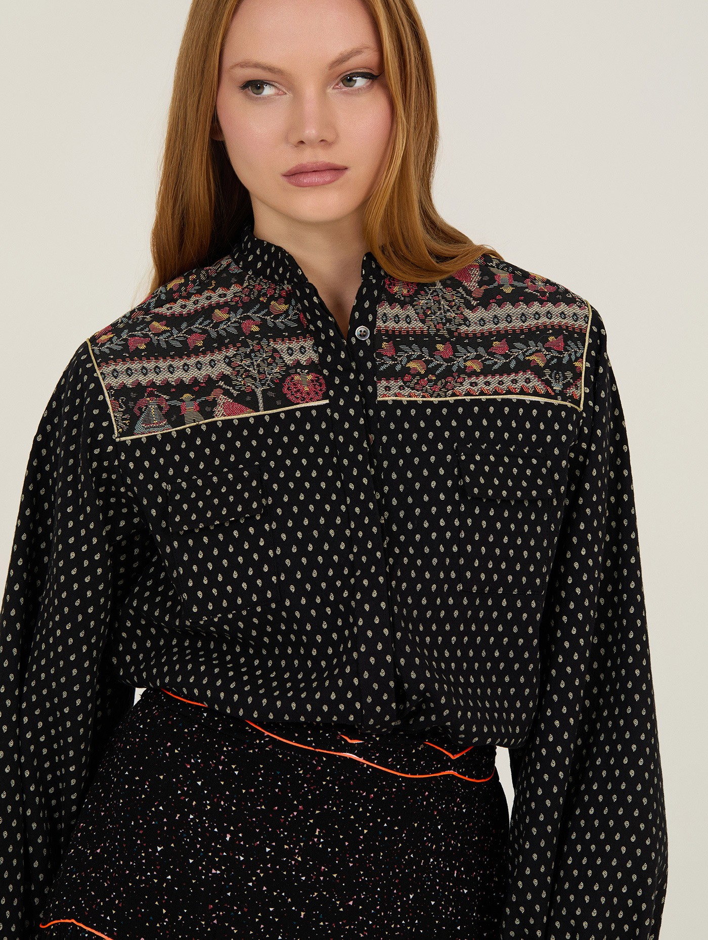 Blusa con jacquard 2