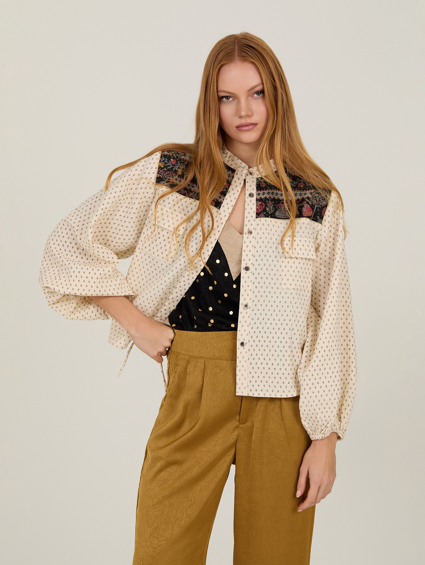 Blusa con jacquard 2