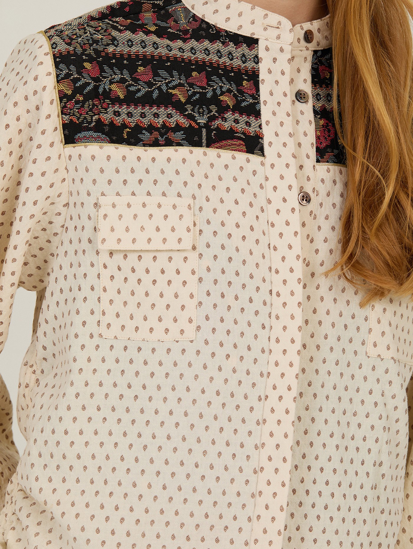 Blusa con jacquard 1