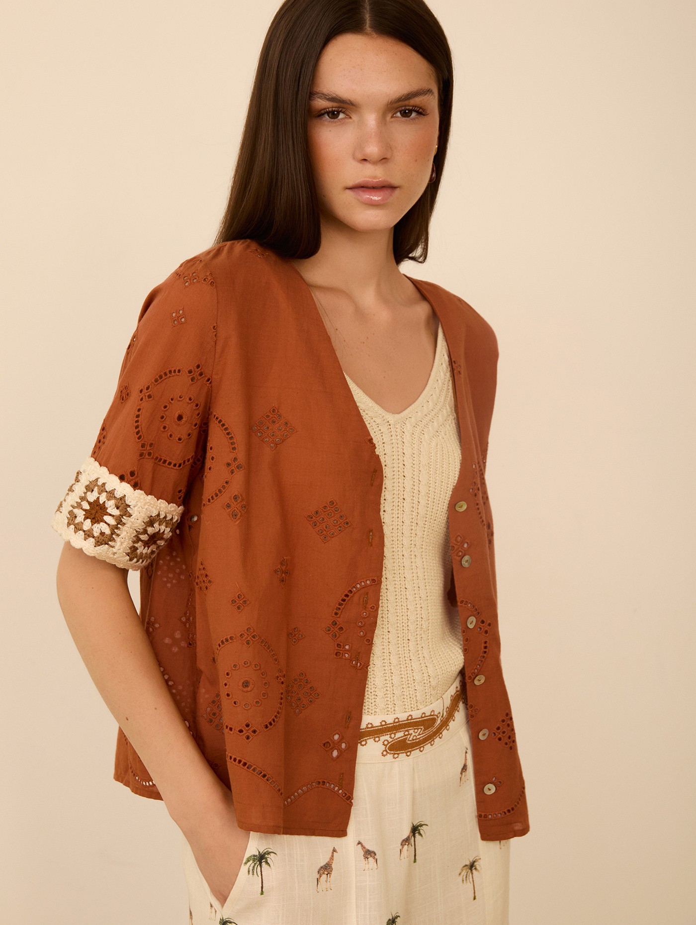 Blusa puño crochet 7
