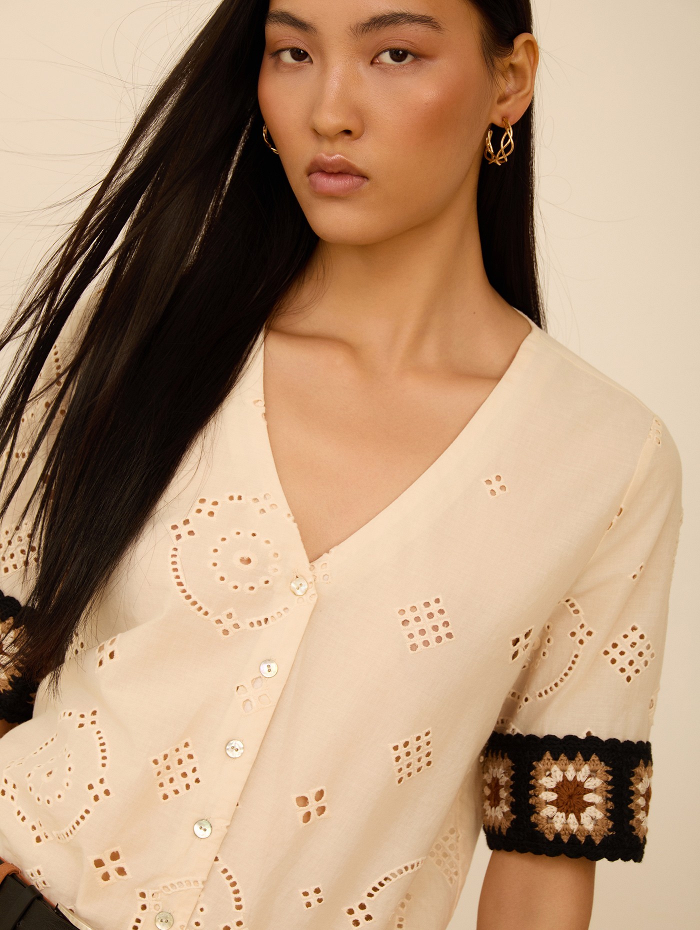 Blusa puño crochet 6