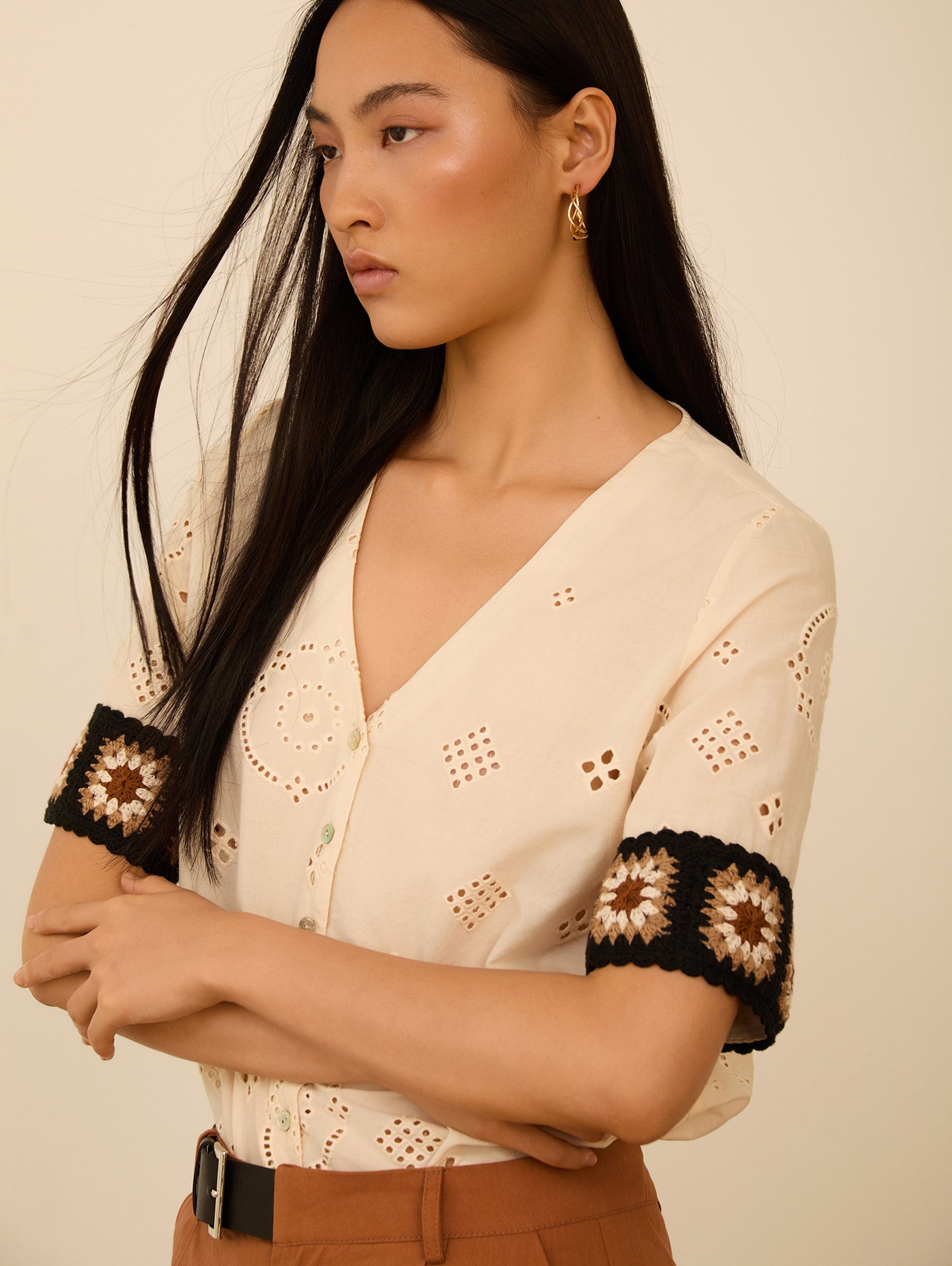 Blusa puño crochet 7