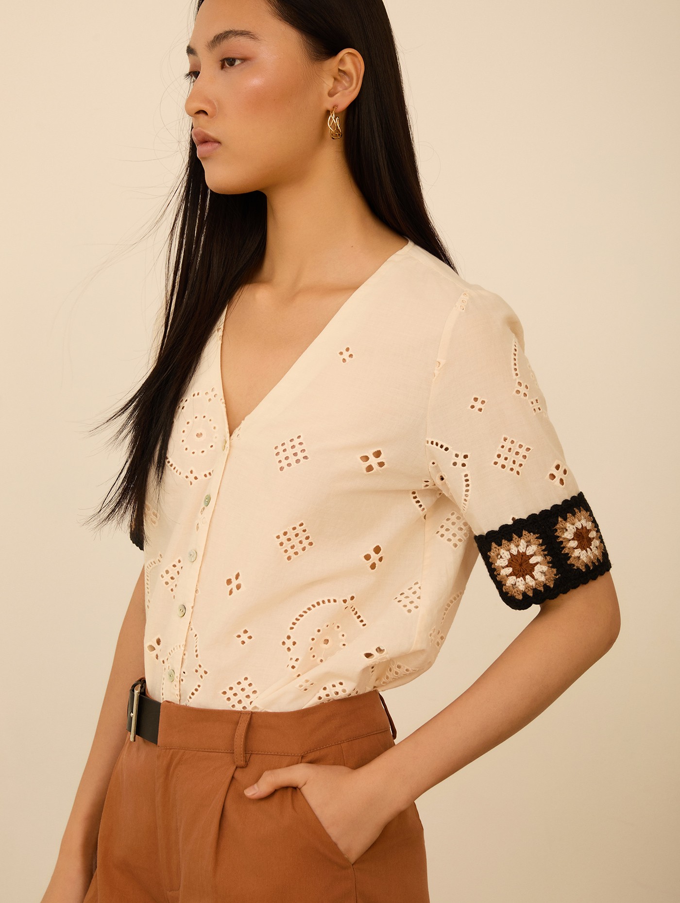 Blusa puño crochet 4