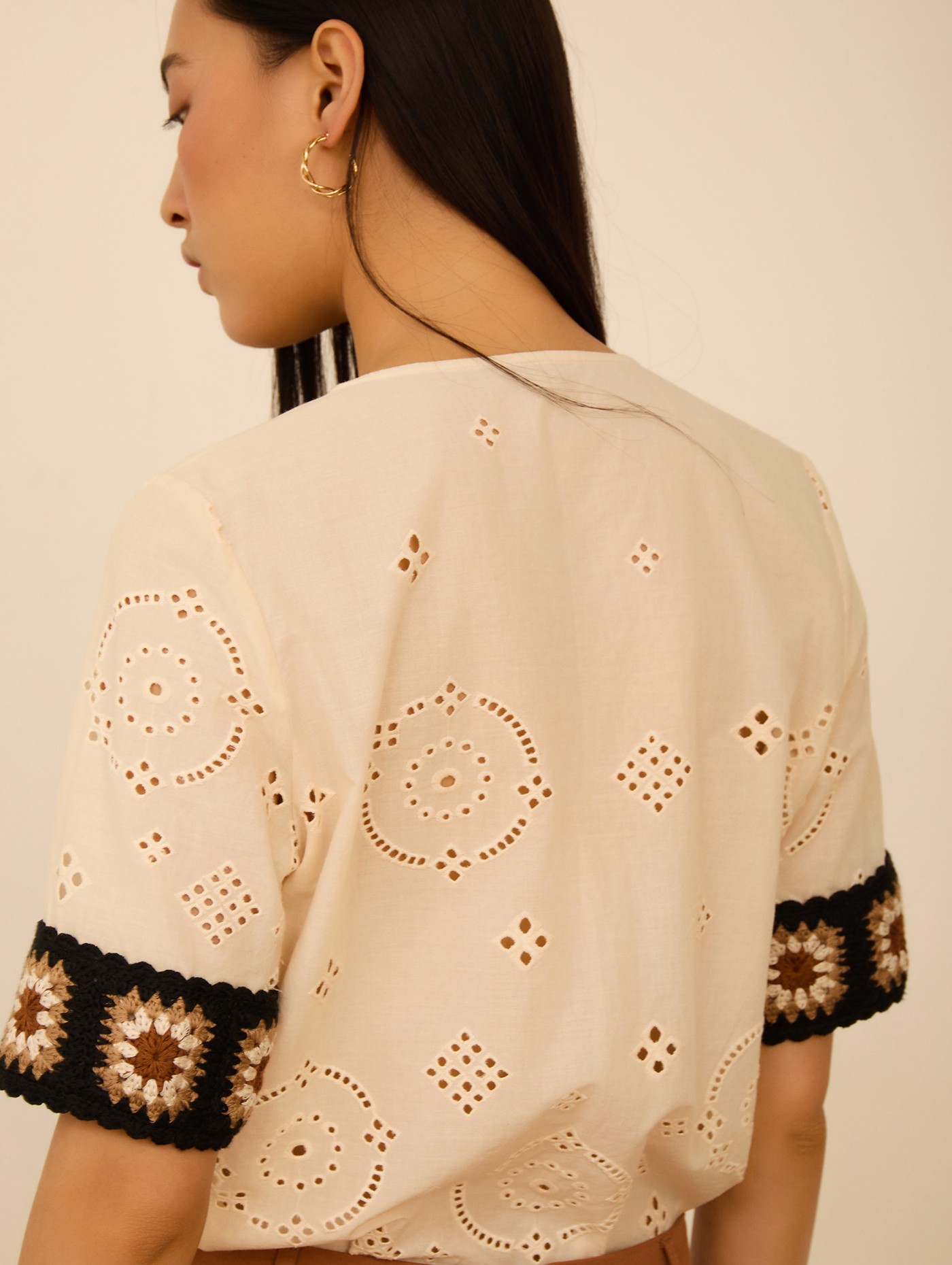 Blusa puño crochet 1