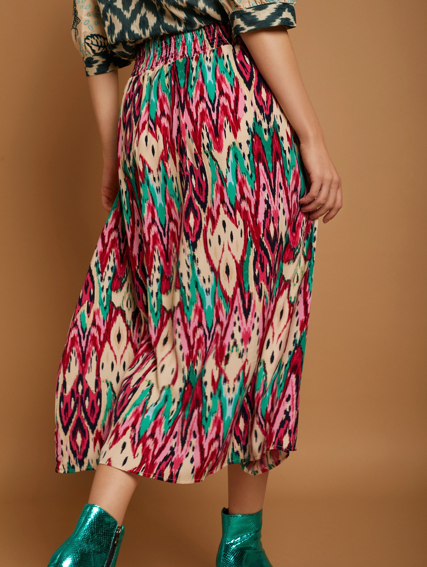 Ikat print skirt 3