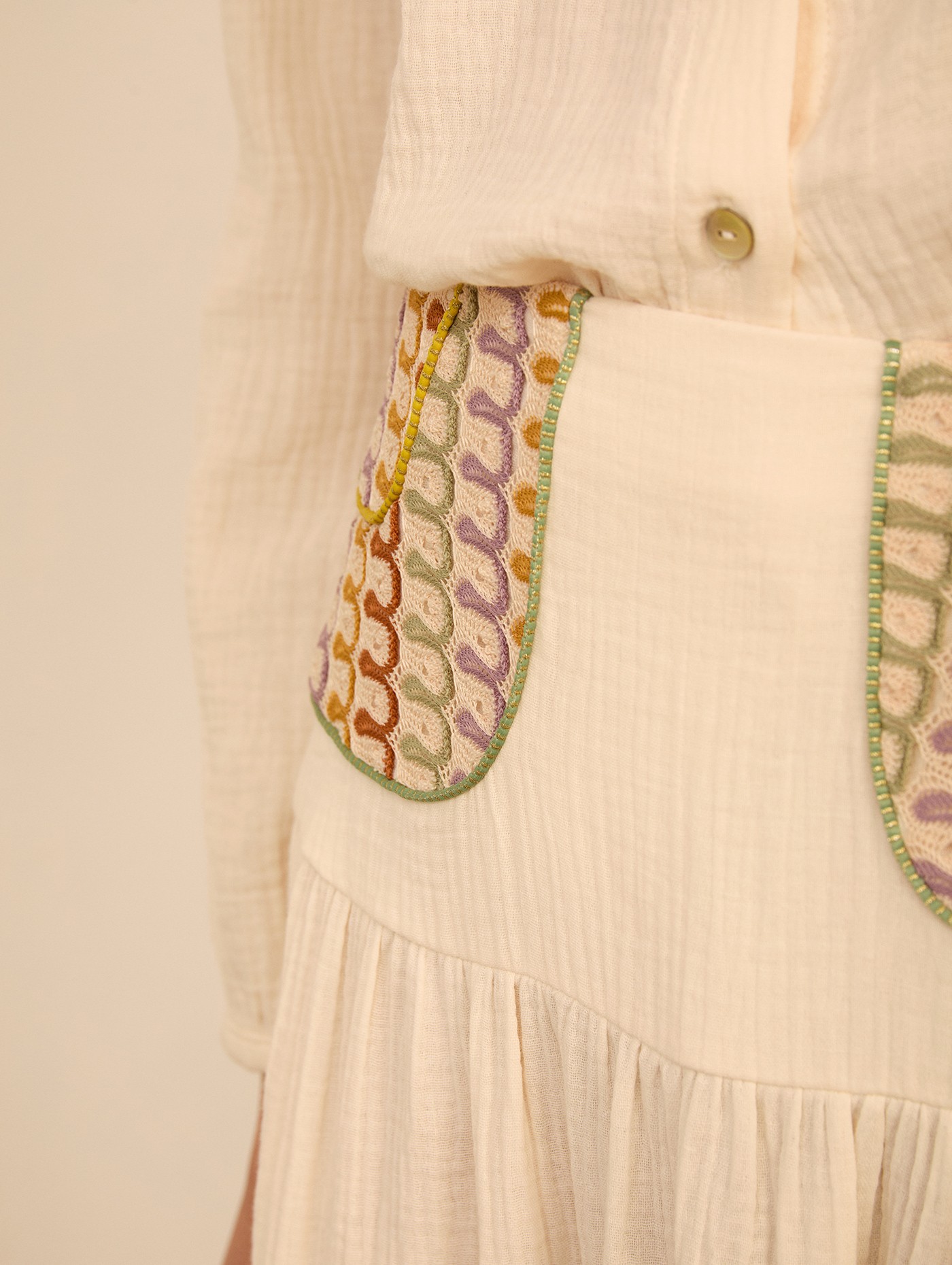 Falda larga bimateria 1