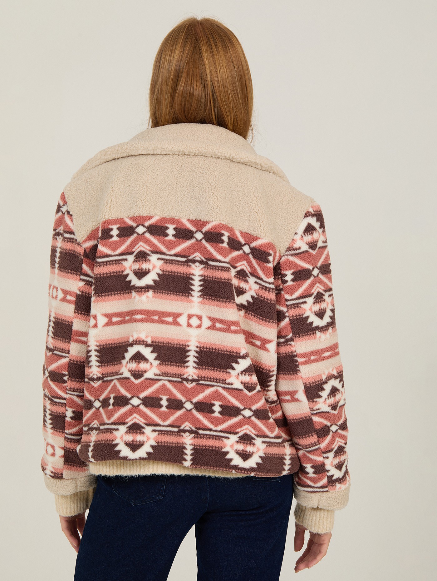 Bedruckte Lammfelljacke 2