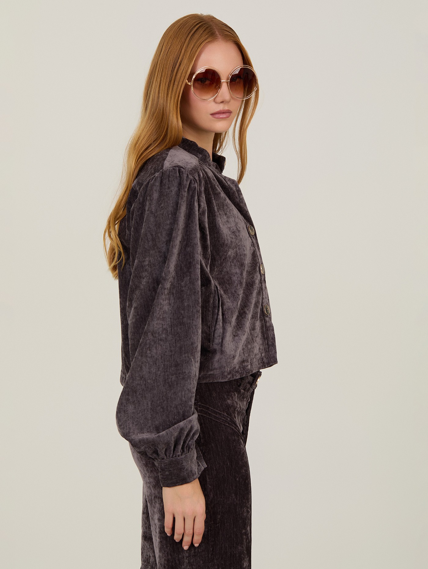 Short chenille effect jacket 4