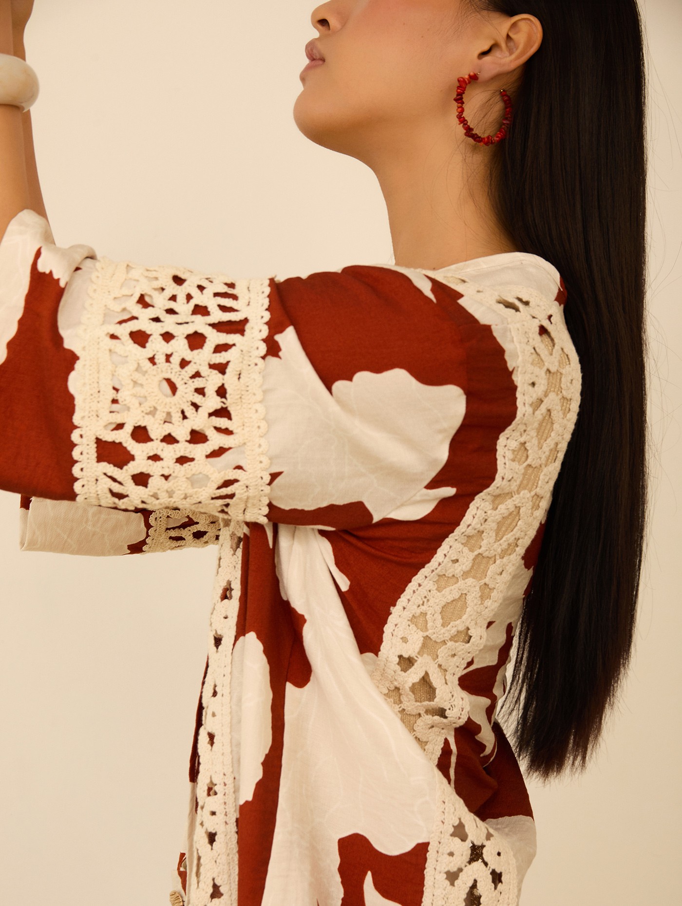 Kaftan corto estampado 4