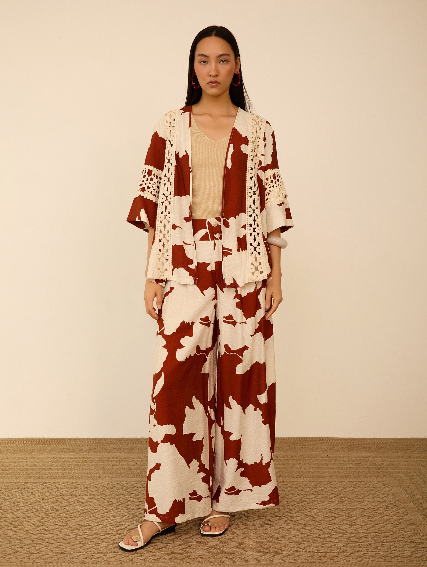 Kaftan corto estampado 1