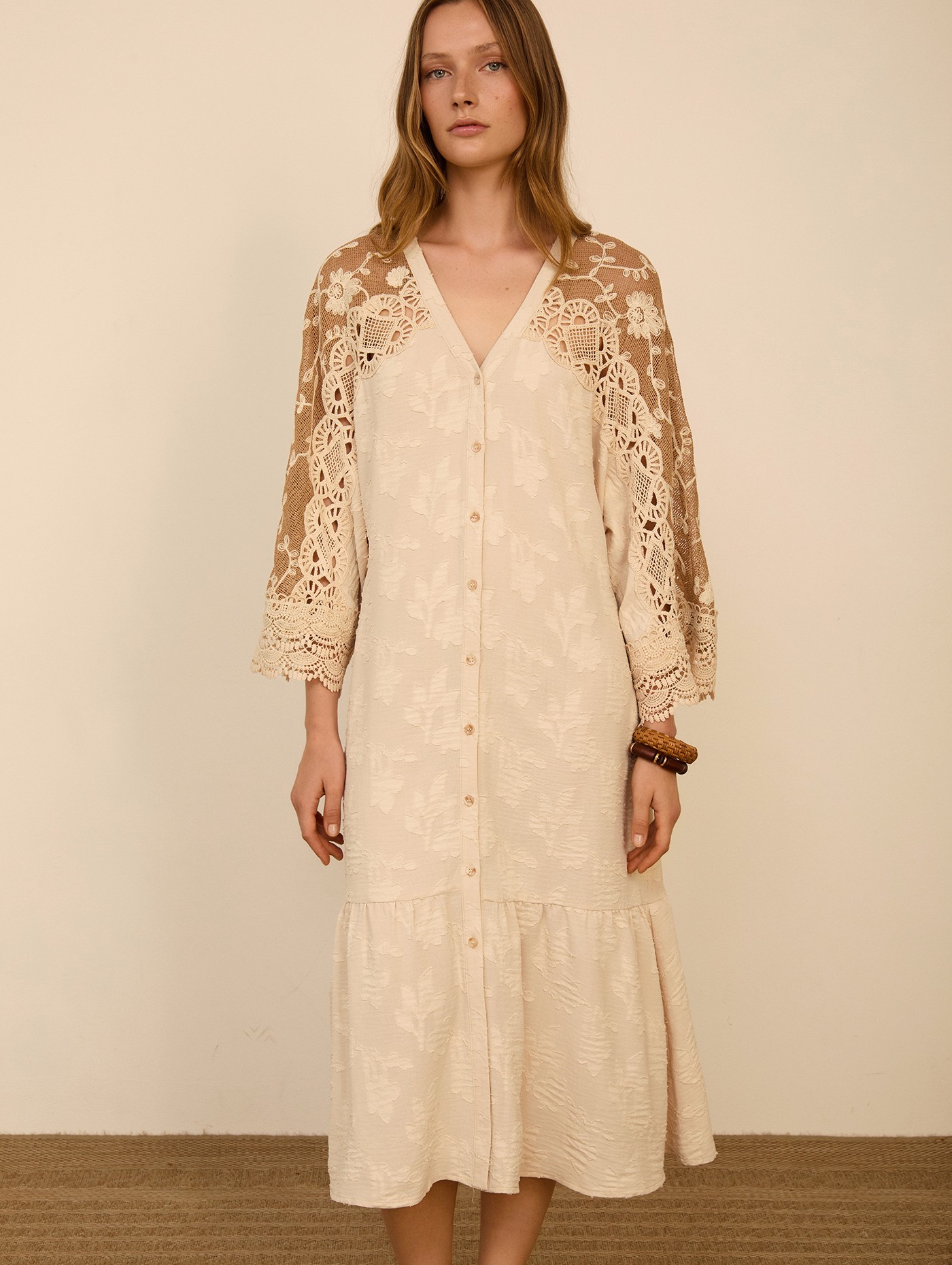 Kaftan largo bimateria 4