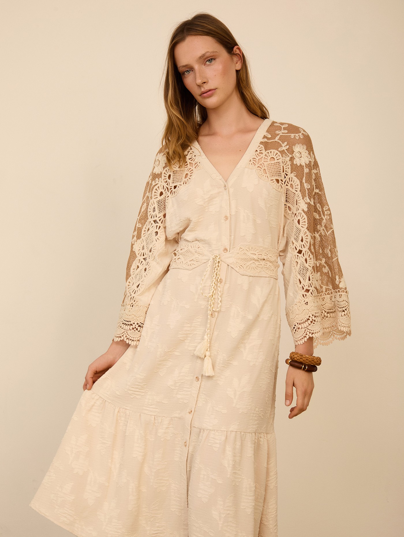 Kaftan largo bimateria 3