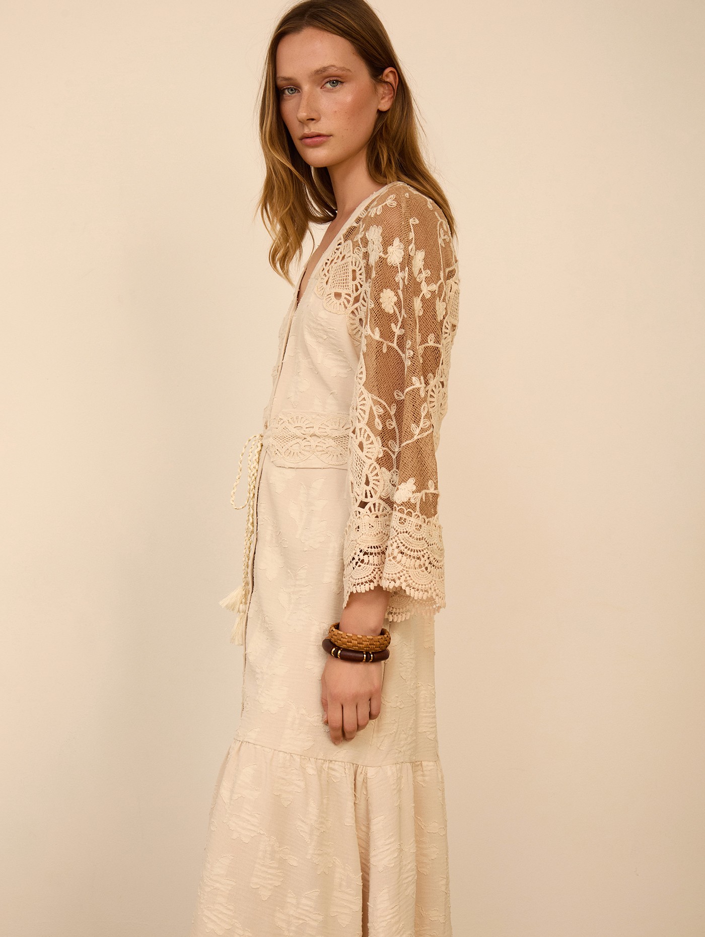 Kaftan largo bimateria 1