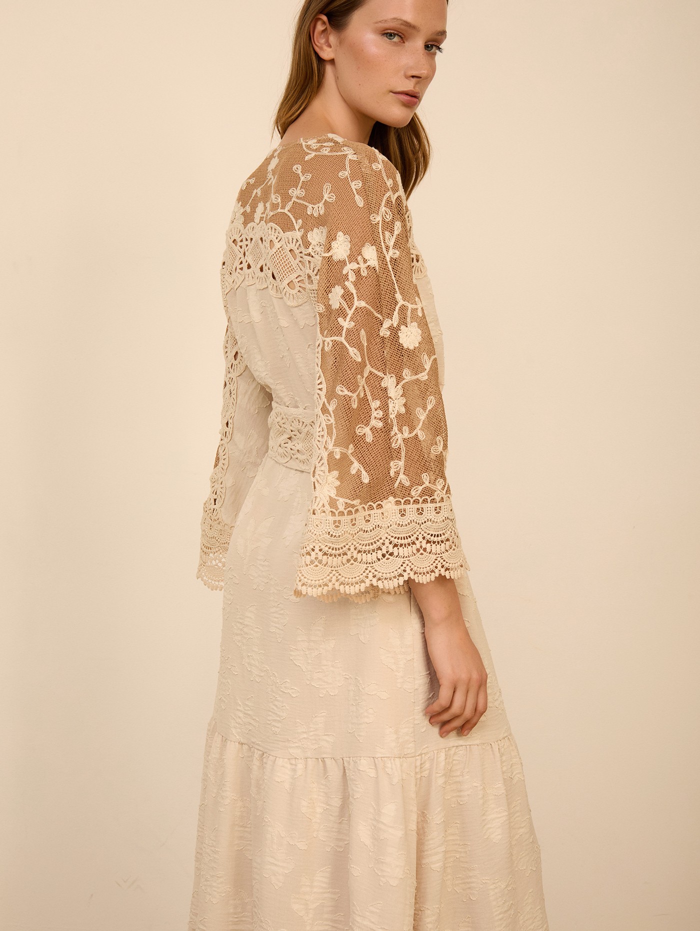 Kaftan largo bimateria 2