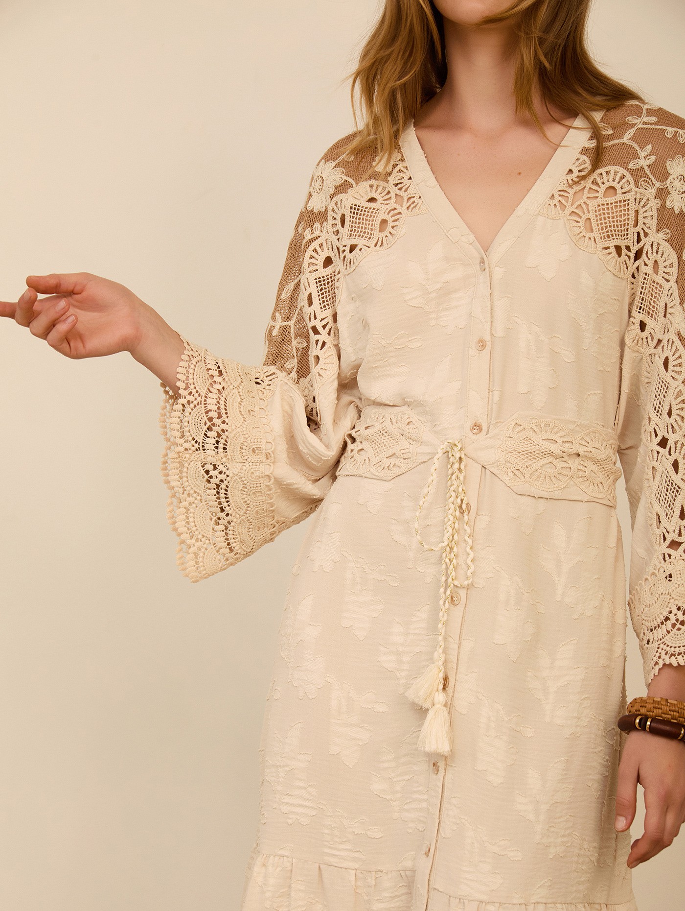 Kaftan largo bimateria 8