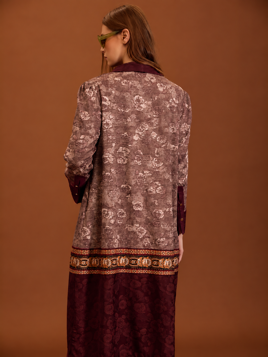 Satin jacquard caftan 3