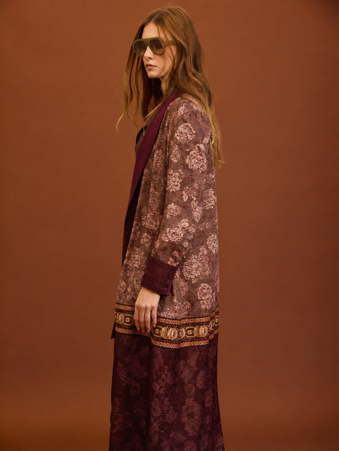 Satin jacquard caftan 2