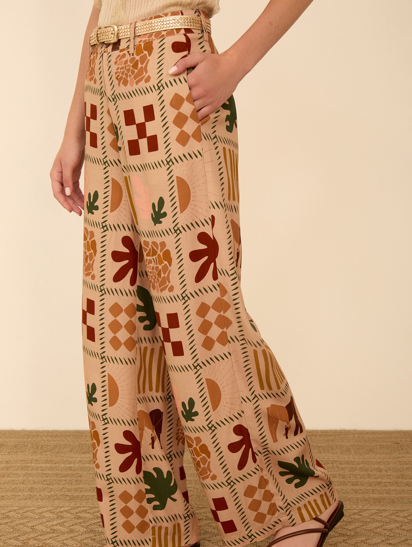 Pantalón largo fluido 3