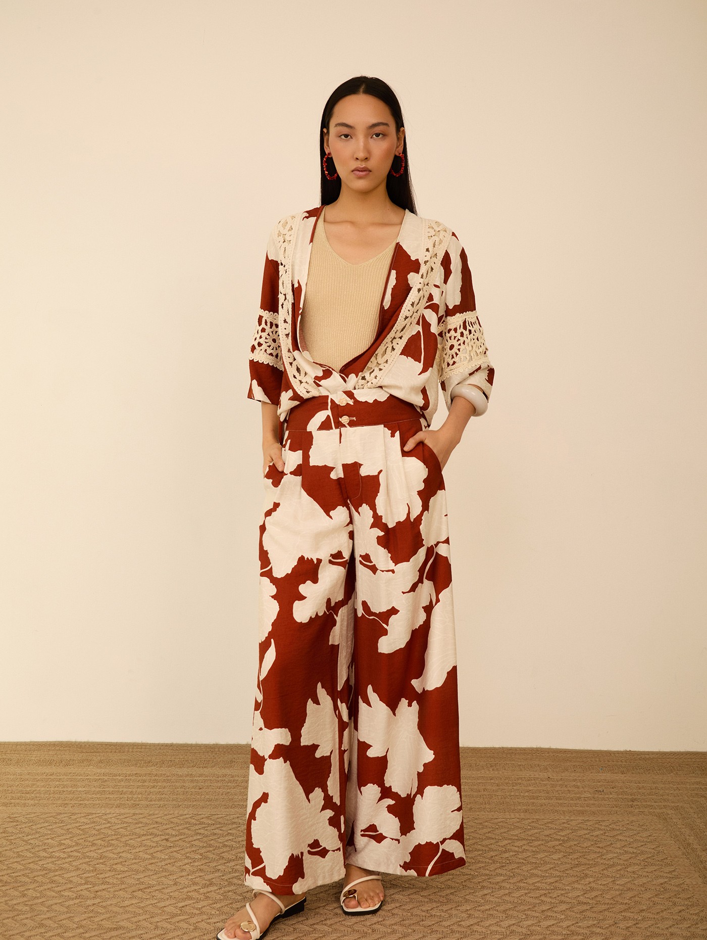 Pantalón palazzo fluido