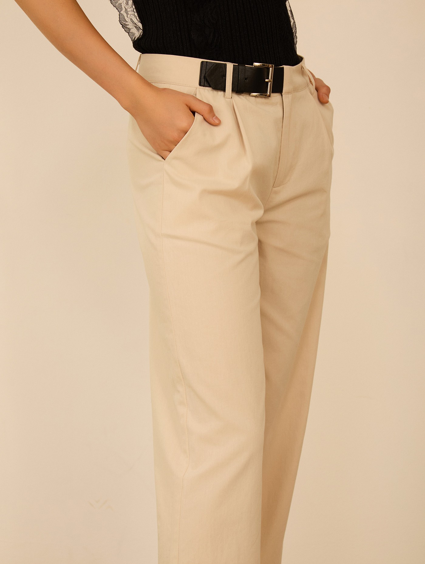 Pantalón palazzo hebilla 3