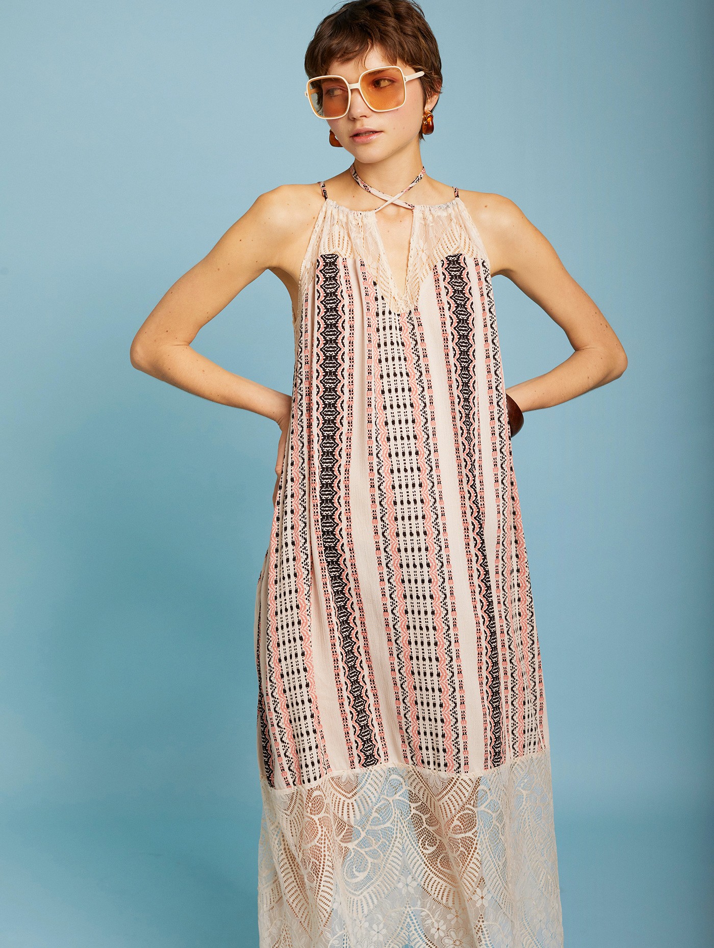 Printed bambula dress 3