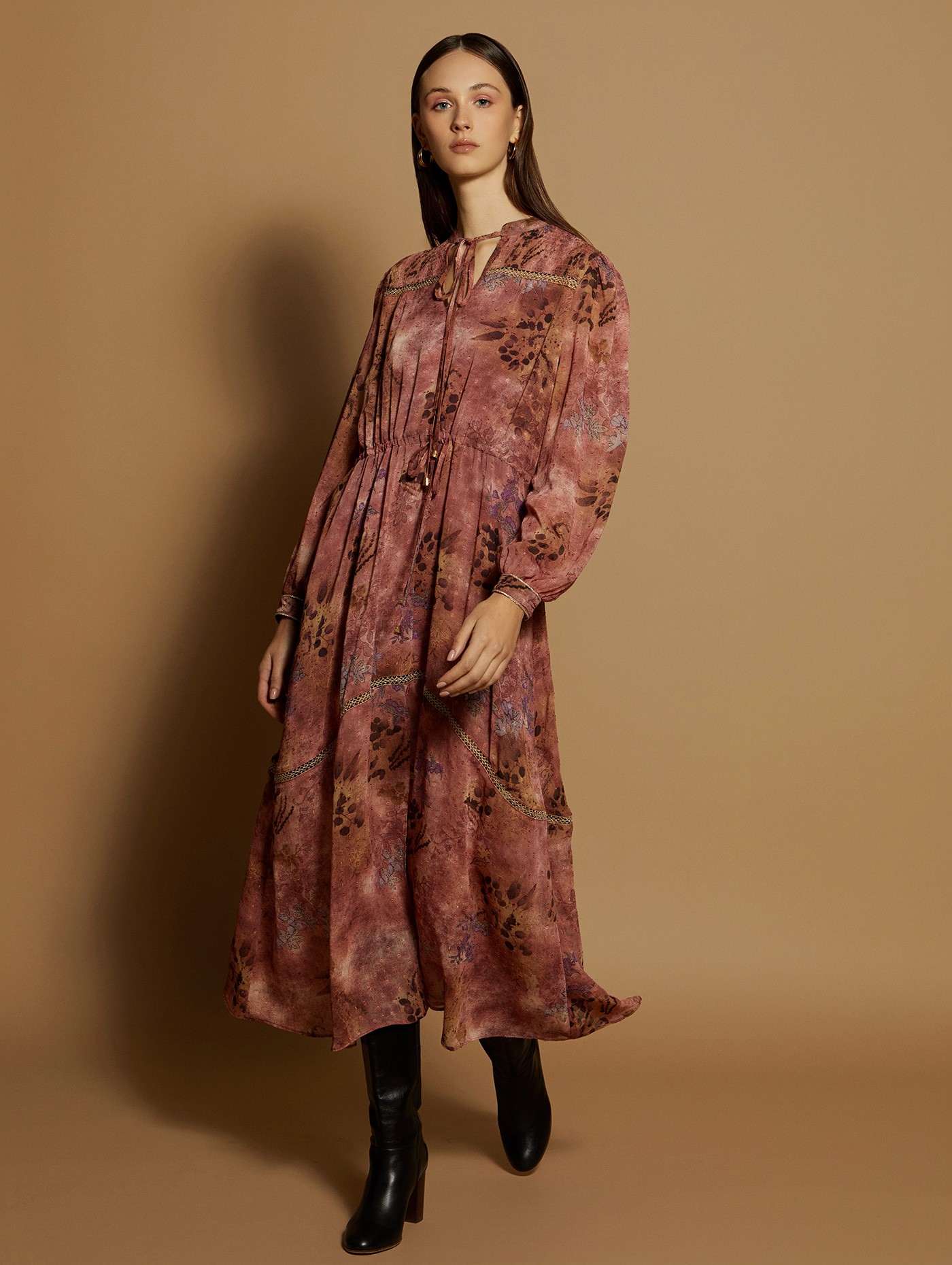 Vestido gasa estampada 2