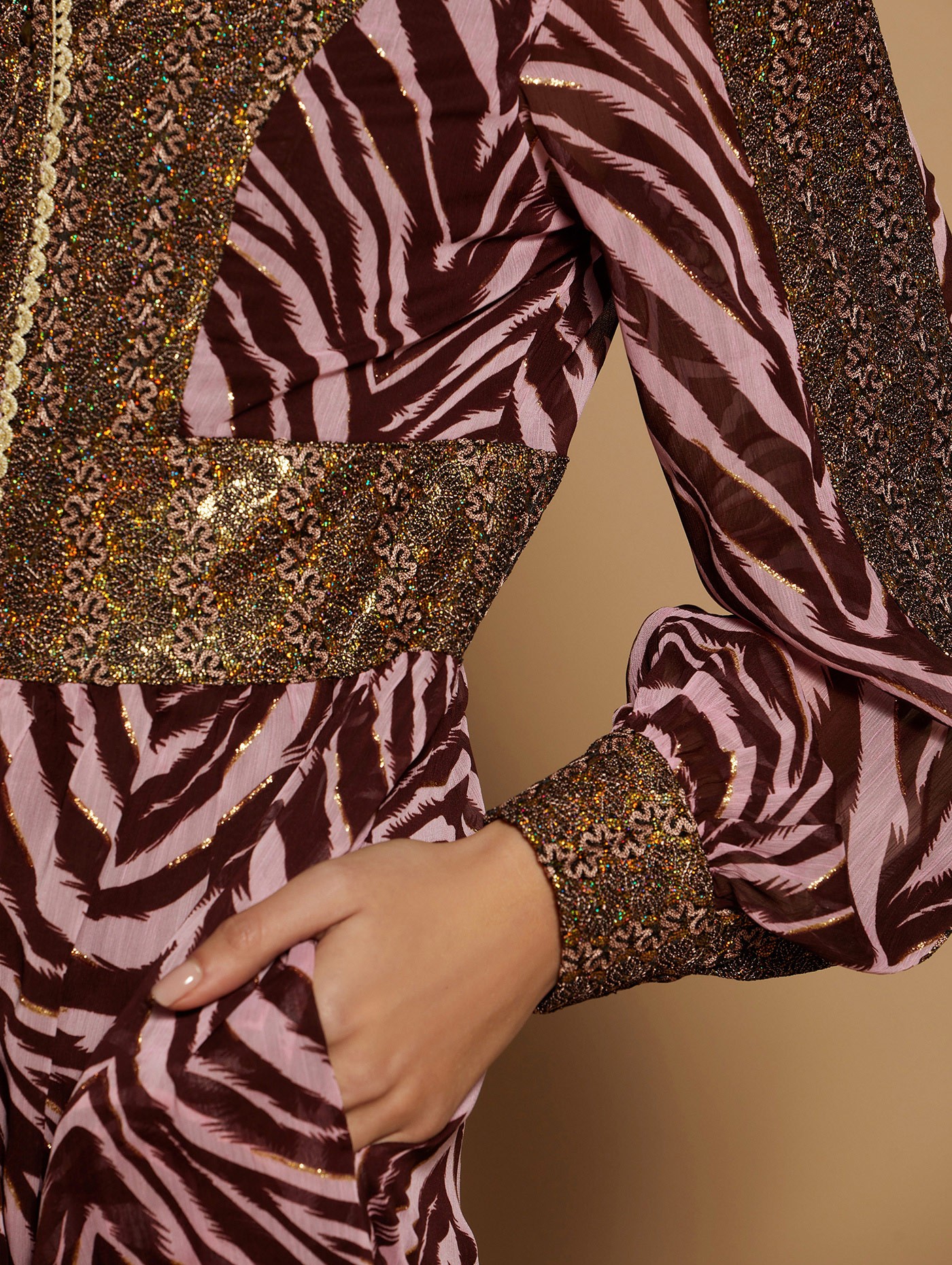 Vestido gasa estampada 6