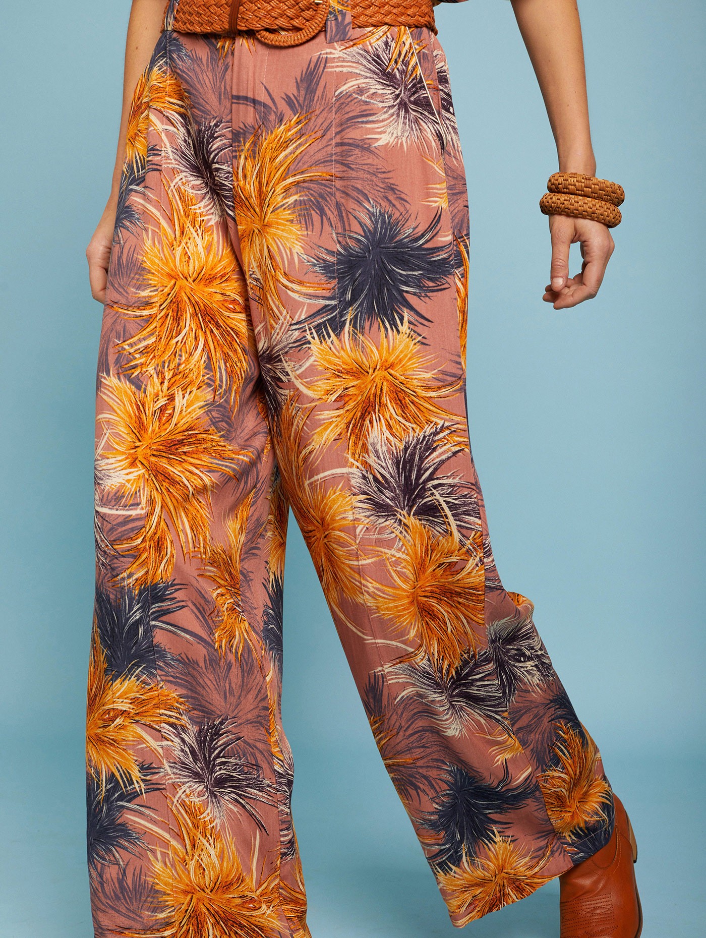 Printed viscose pants 2