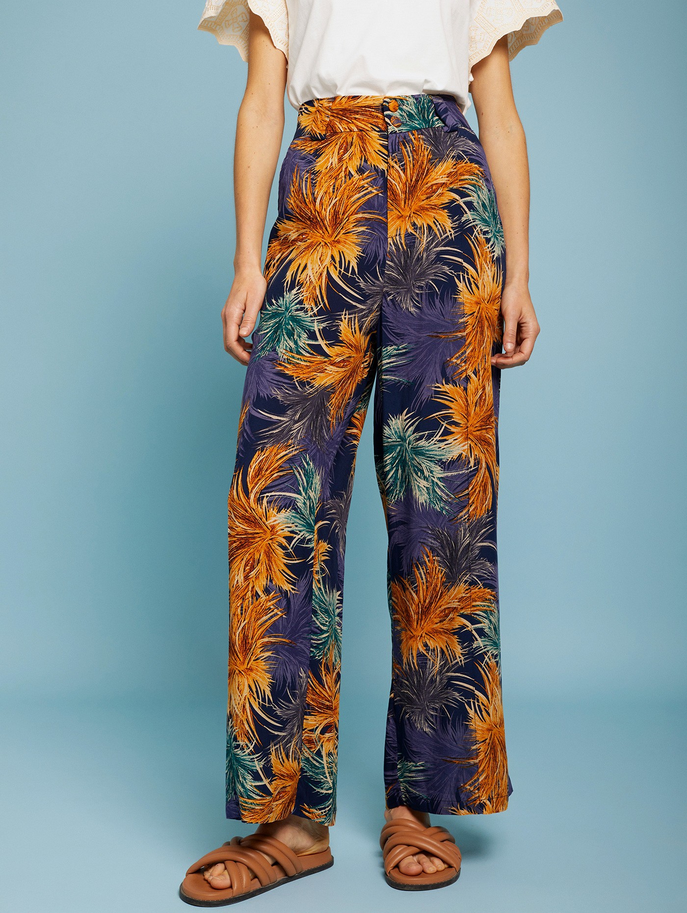 Printed viscose pants 2