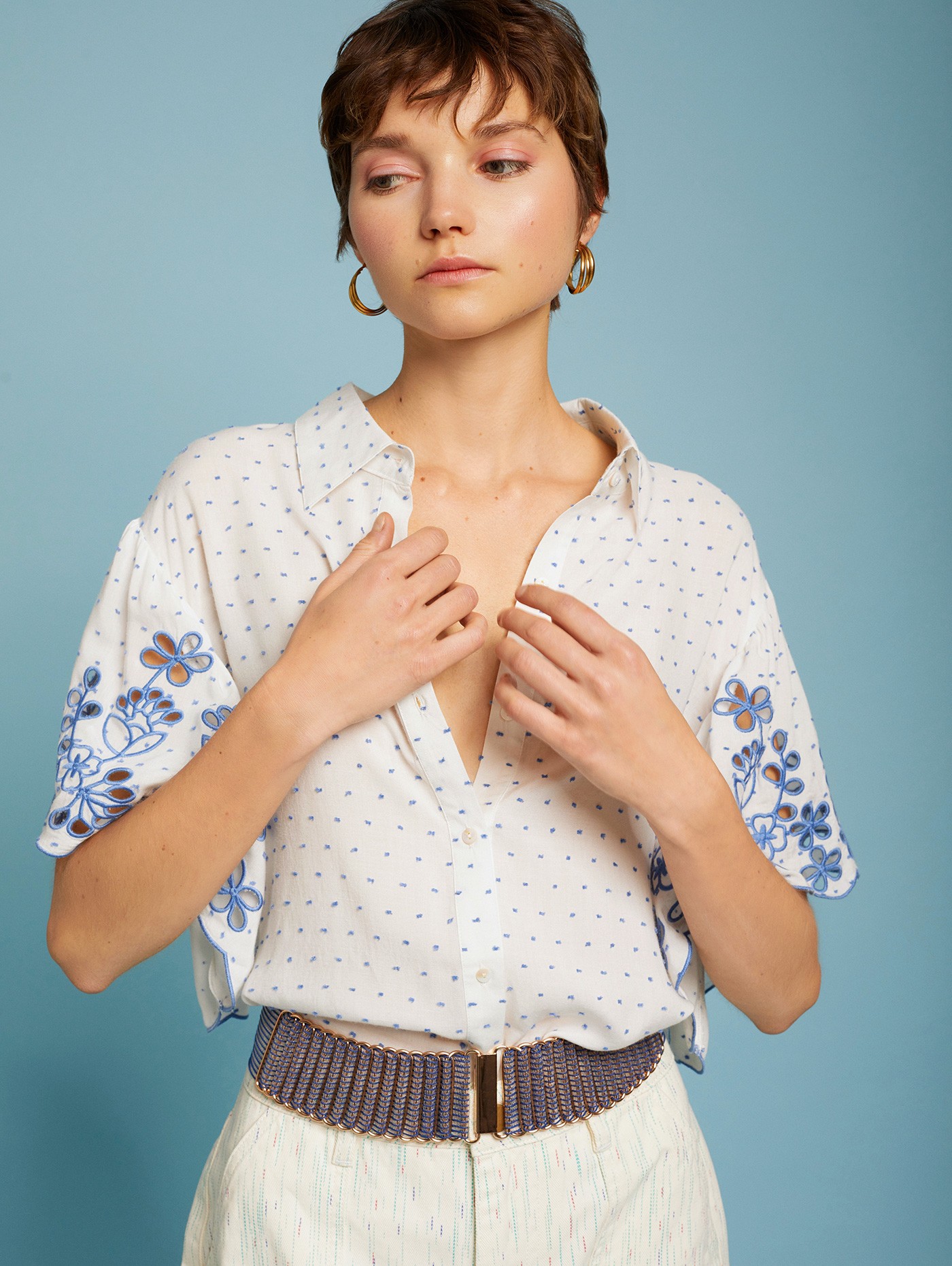 Cotton plumeti blouse 1