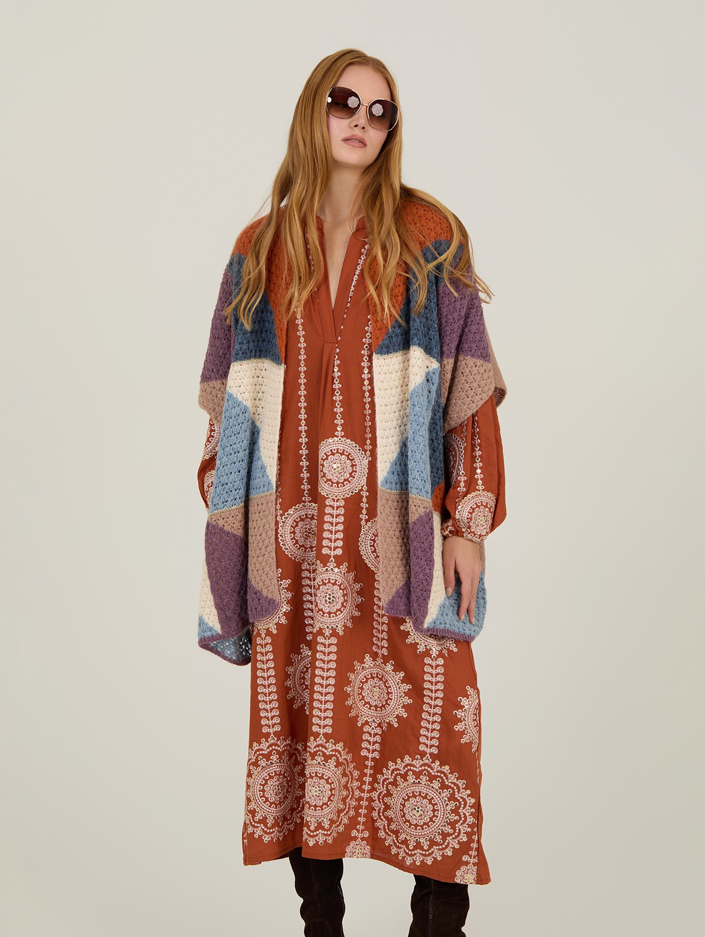 Poncho de punto