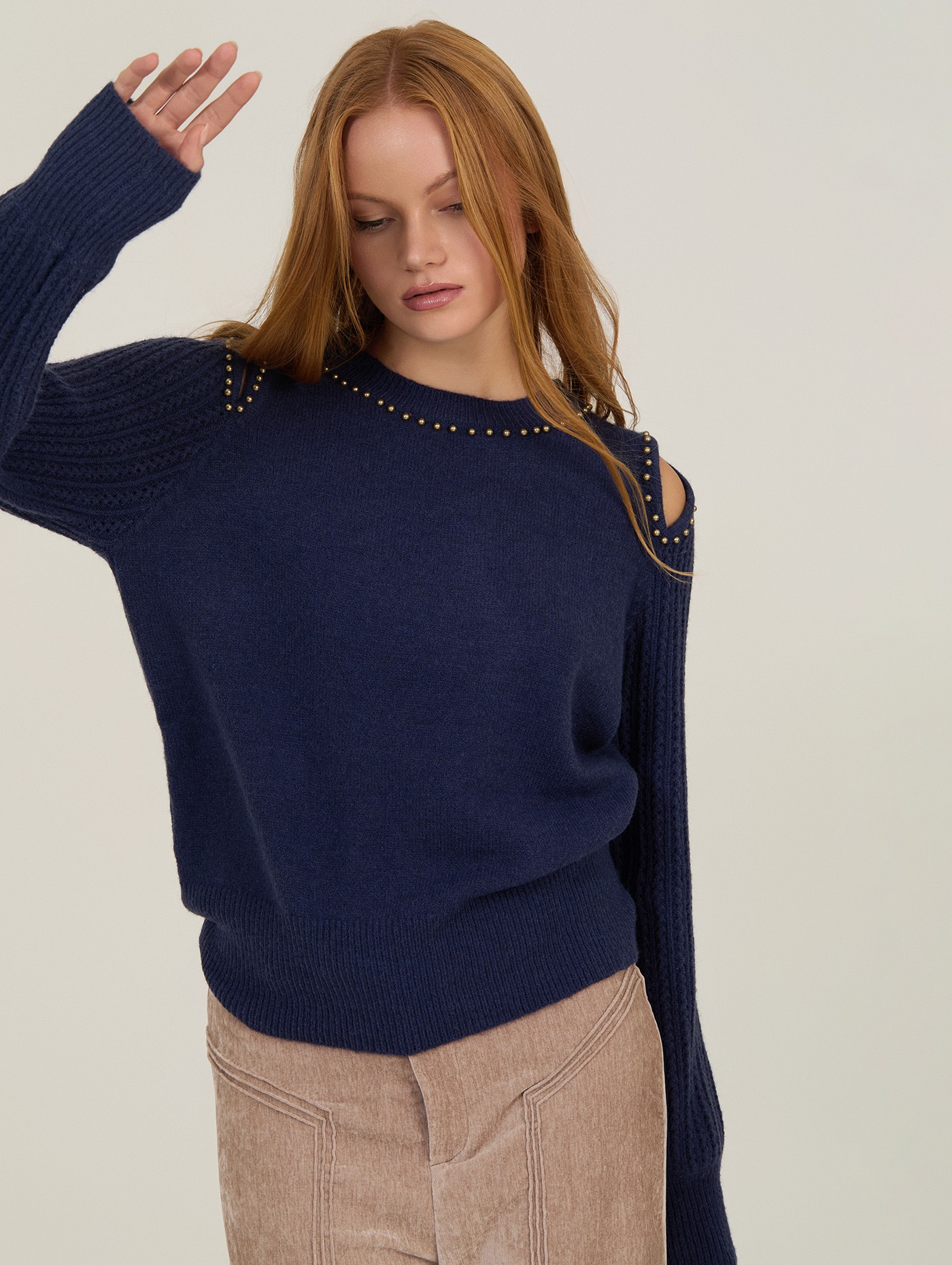 Jersey con bolitas doradas 3