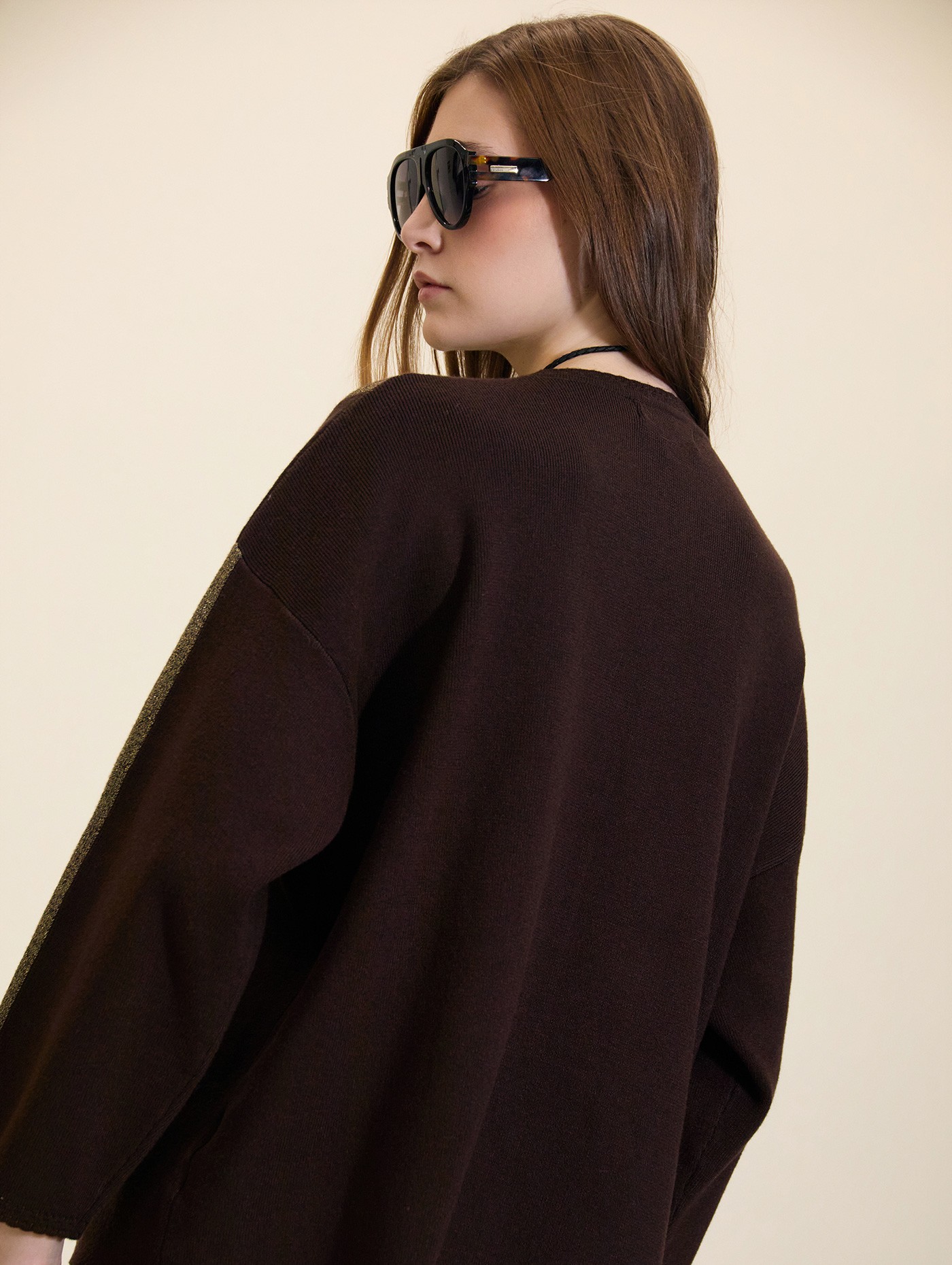 Jersey con rayas de lúrex