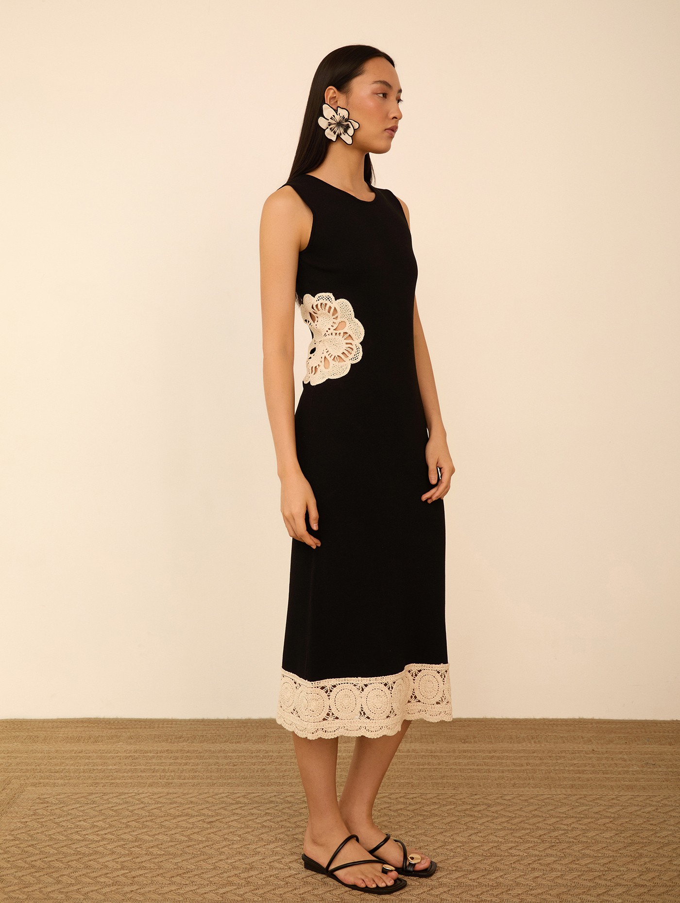 Vestido midi de punto 4