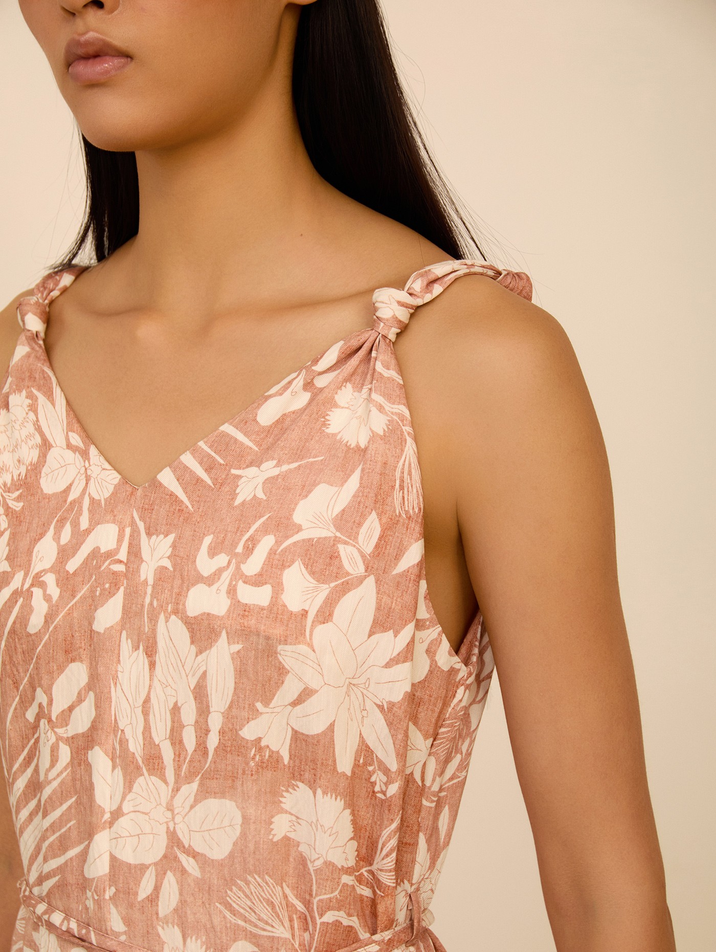 Vestido midi estampado 1