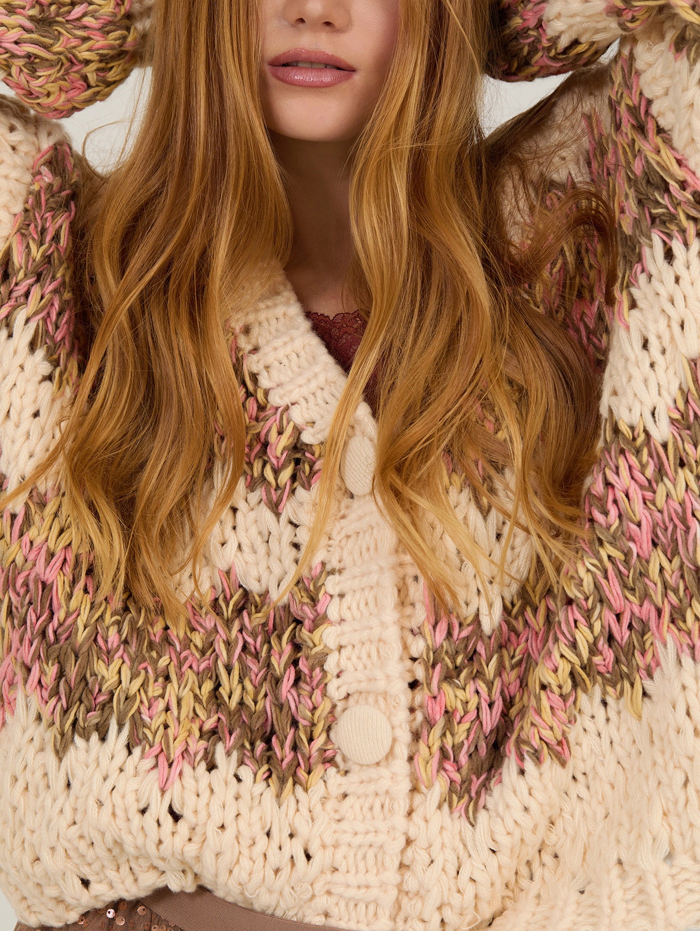 Thick knit cardigan 3