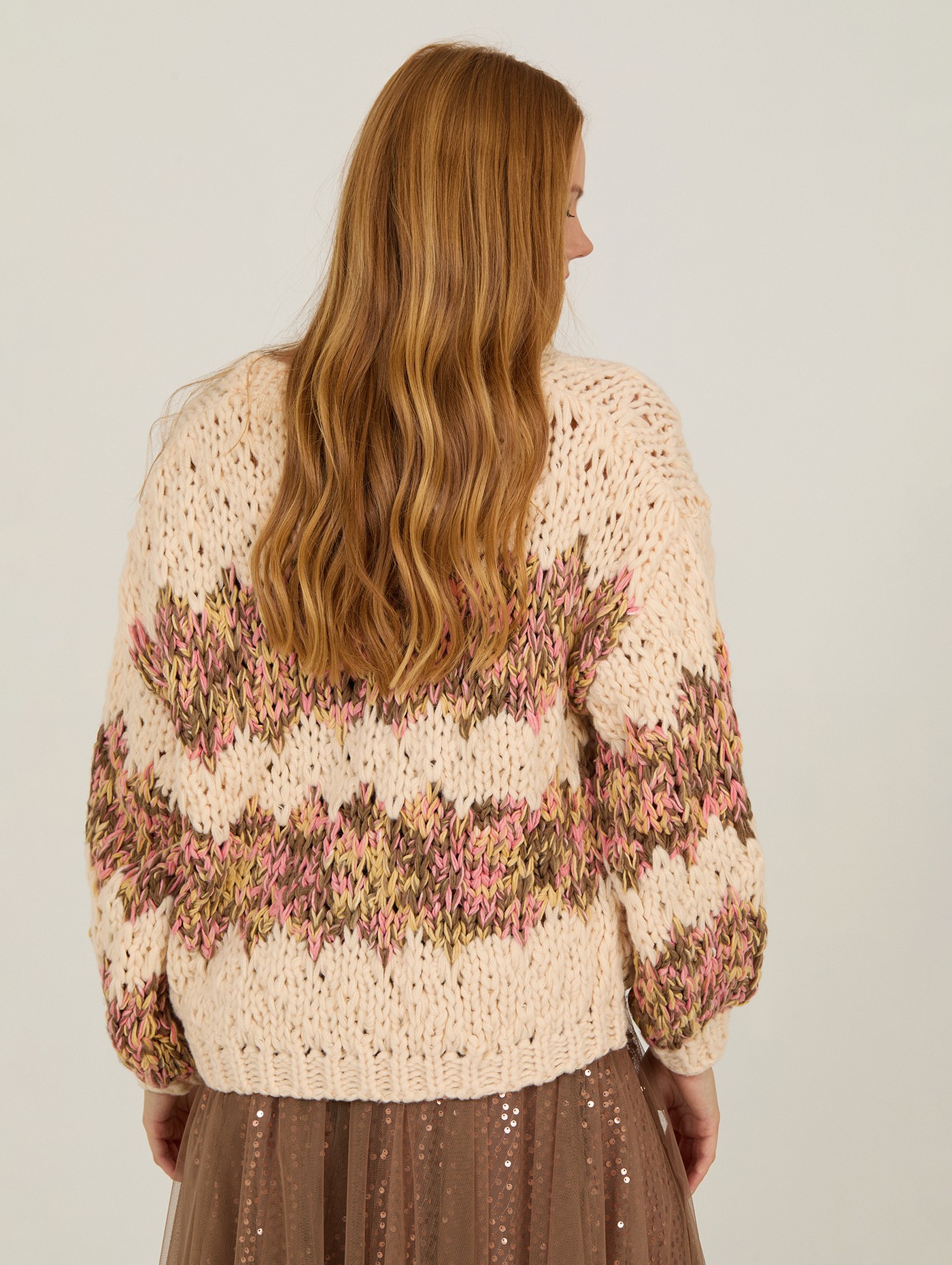 Thick knit cardigan 5