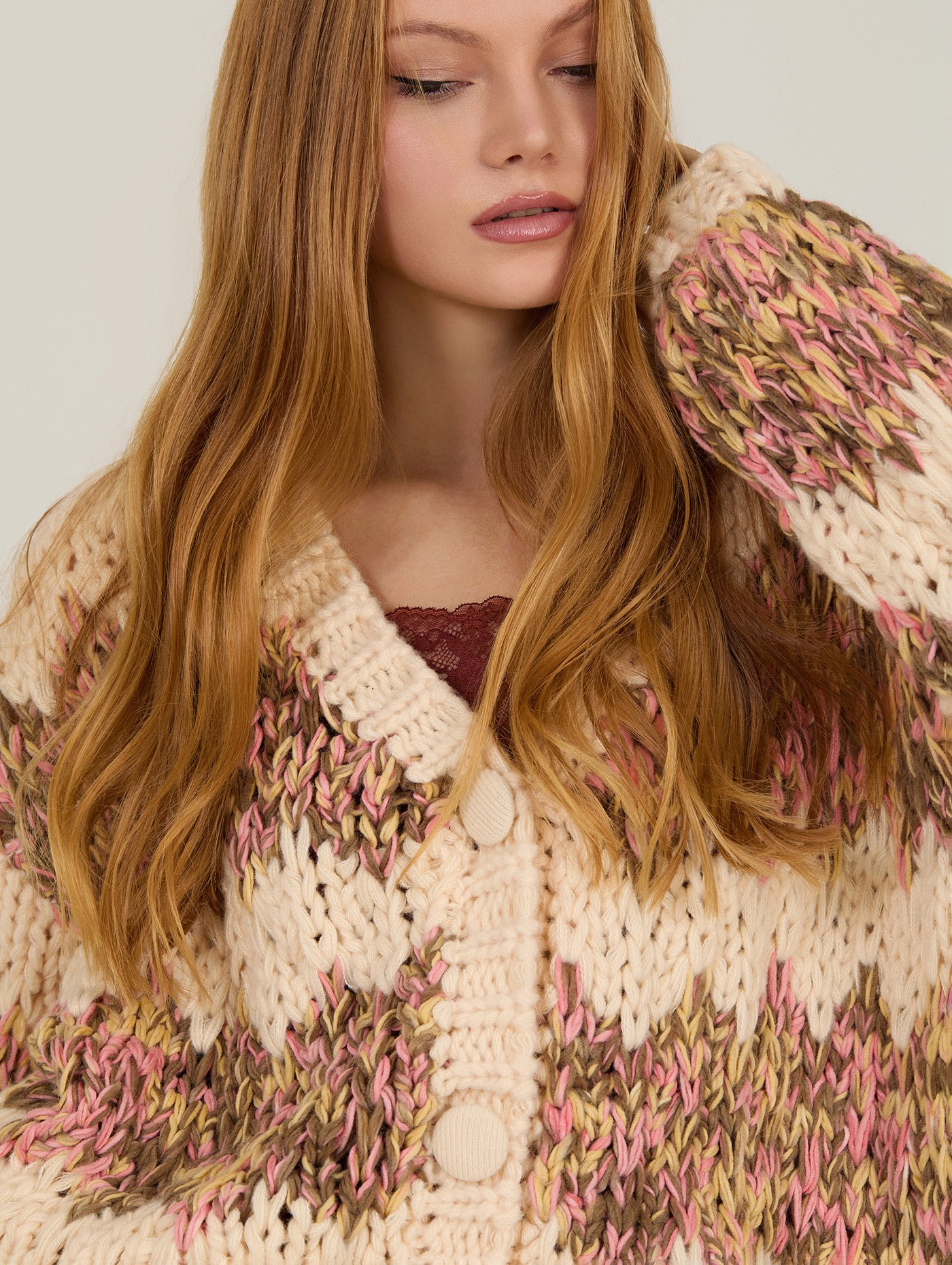 Thick knit cardigan 4
