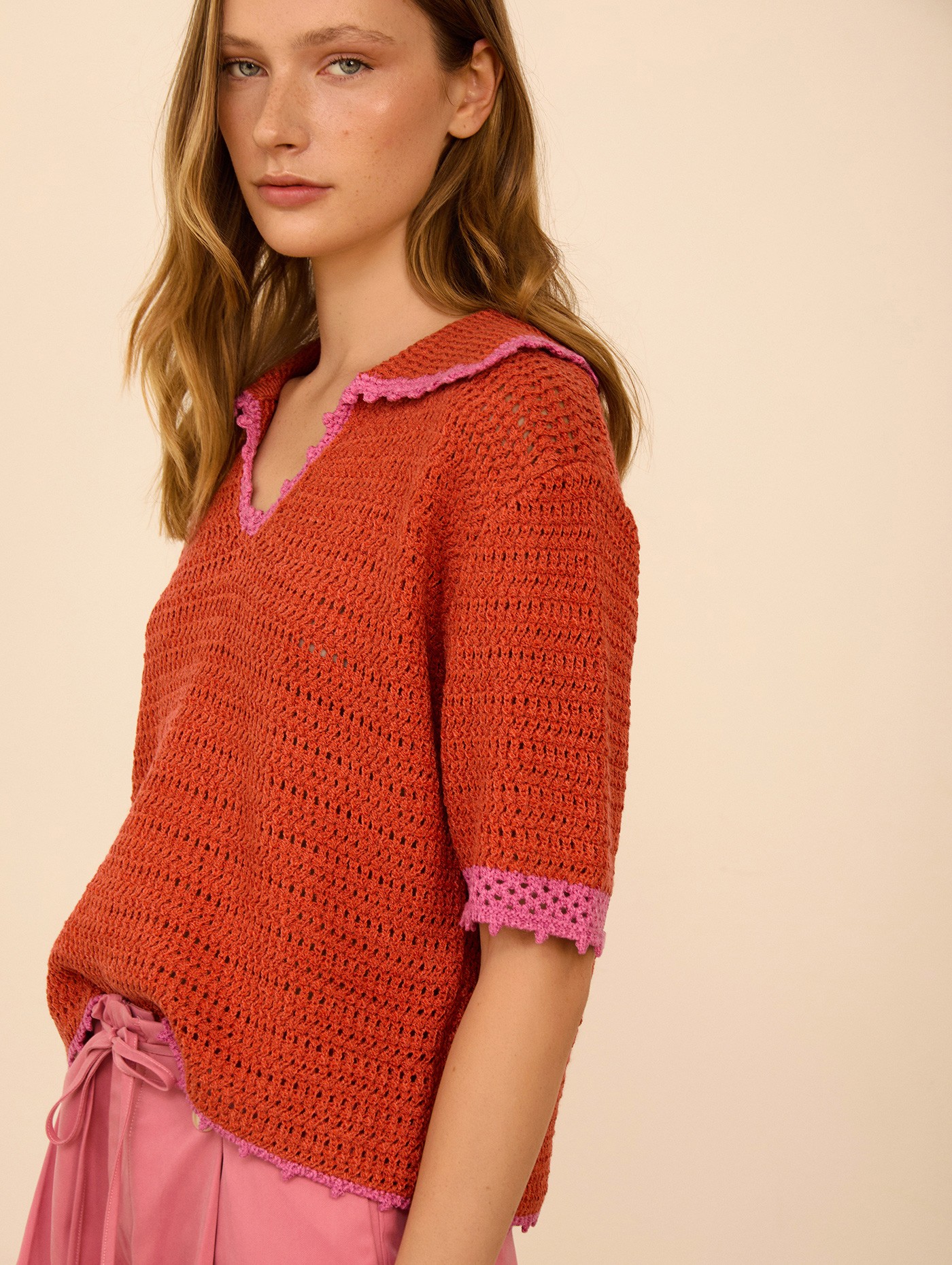 Polo de punto calado 5