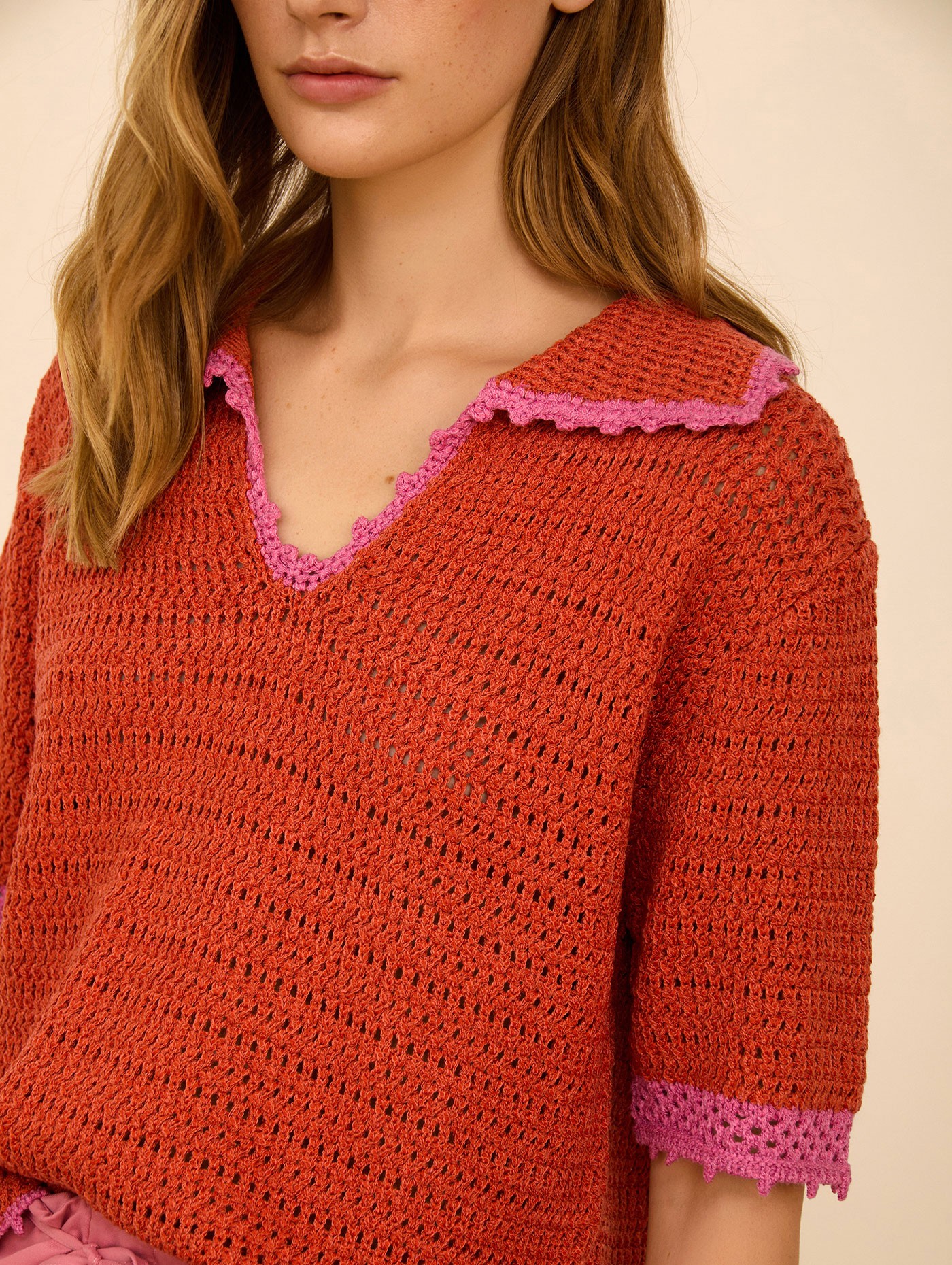 Polo de punto calado 3