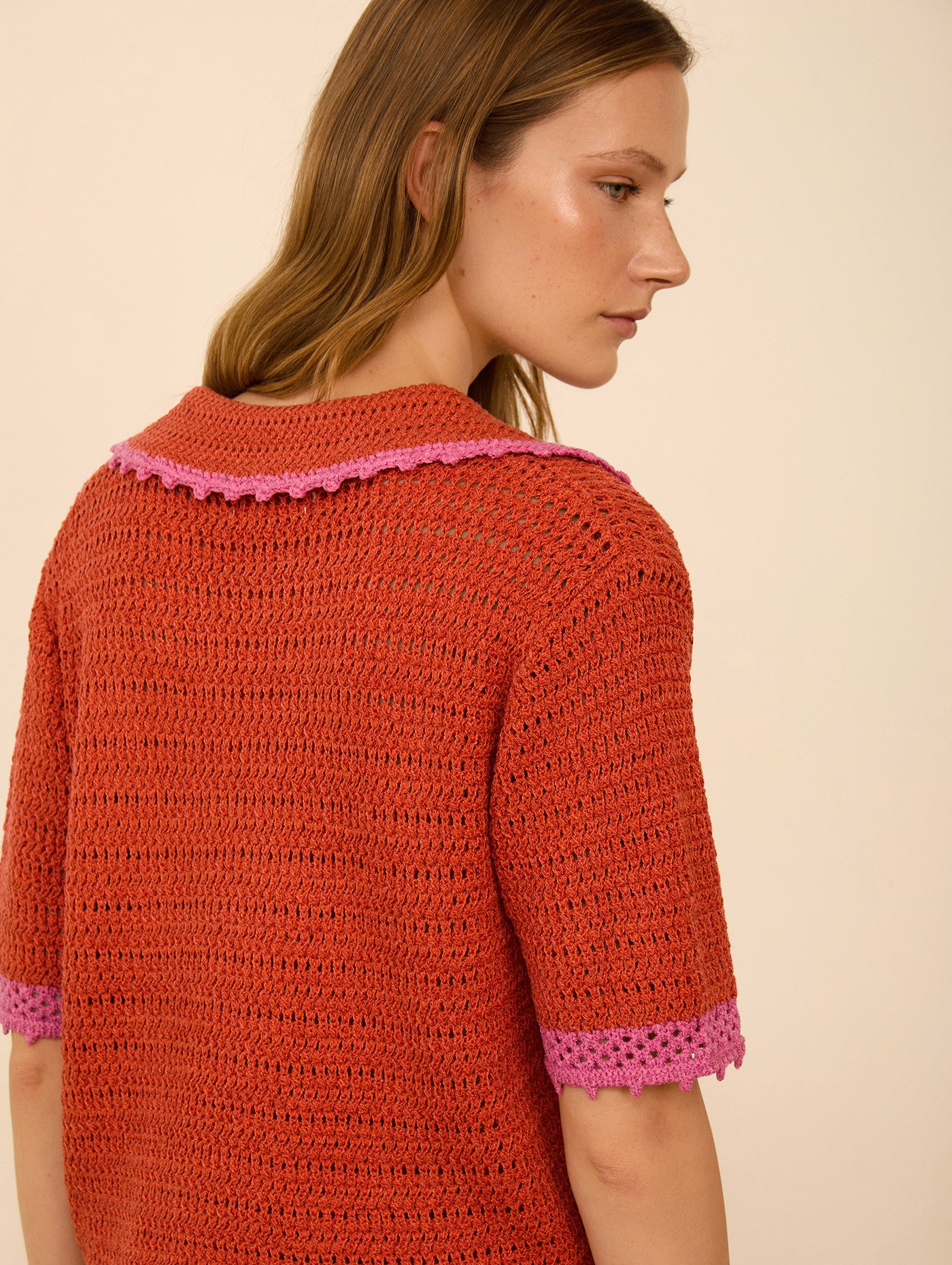 Polo de punto calado 1