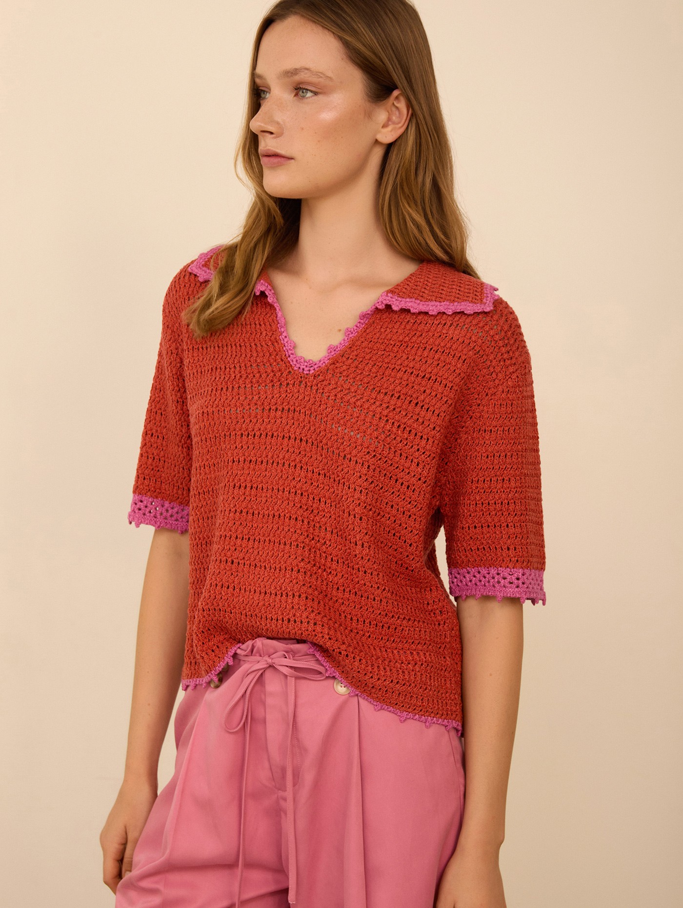 Polo de punto calado 4