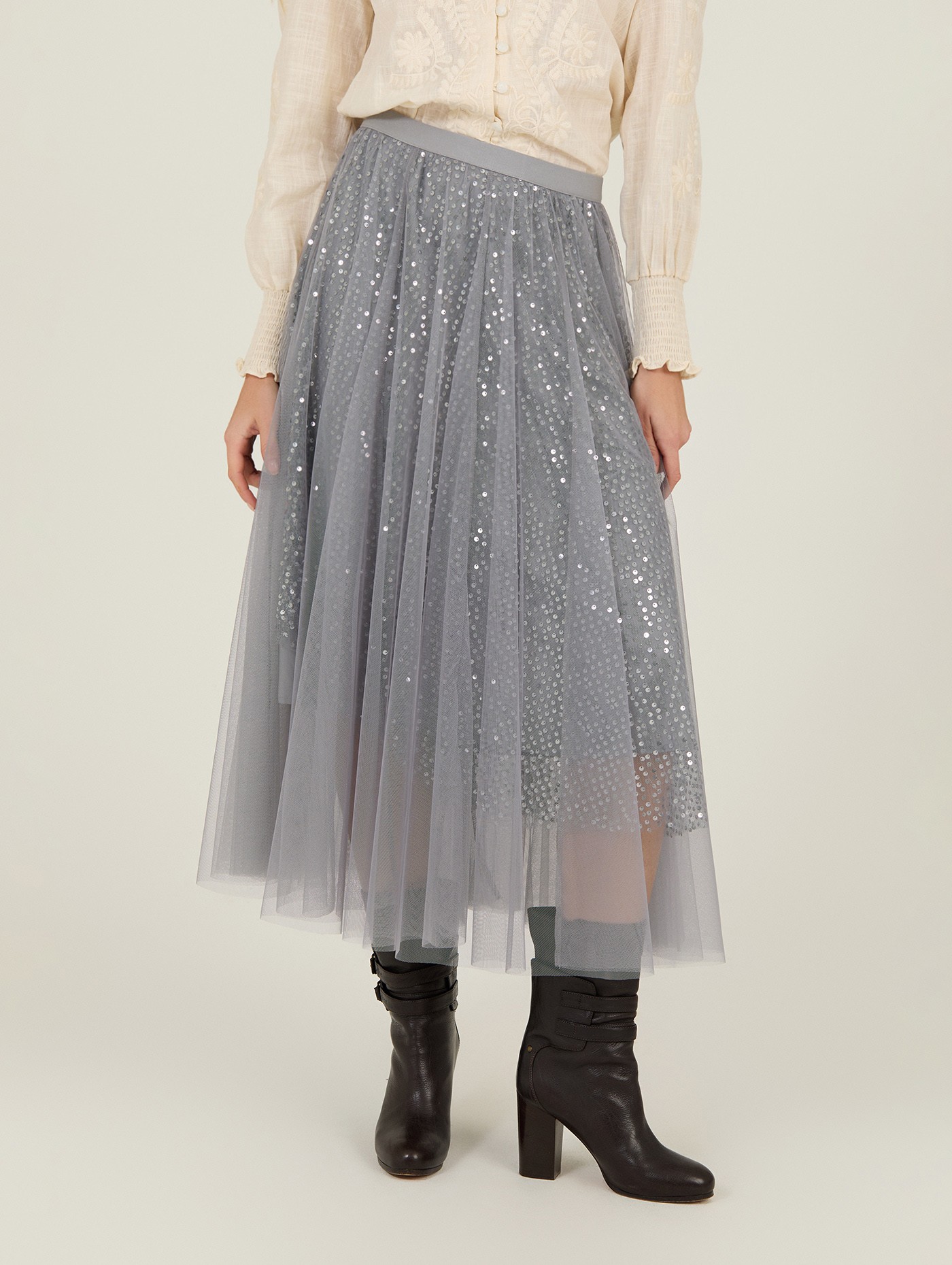 Tulle and sequins skirt 1