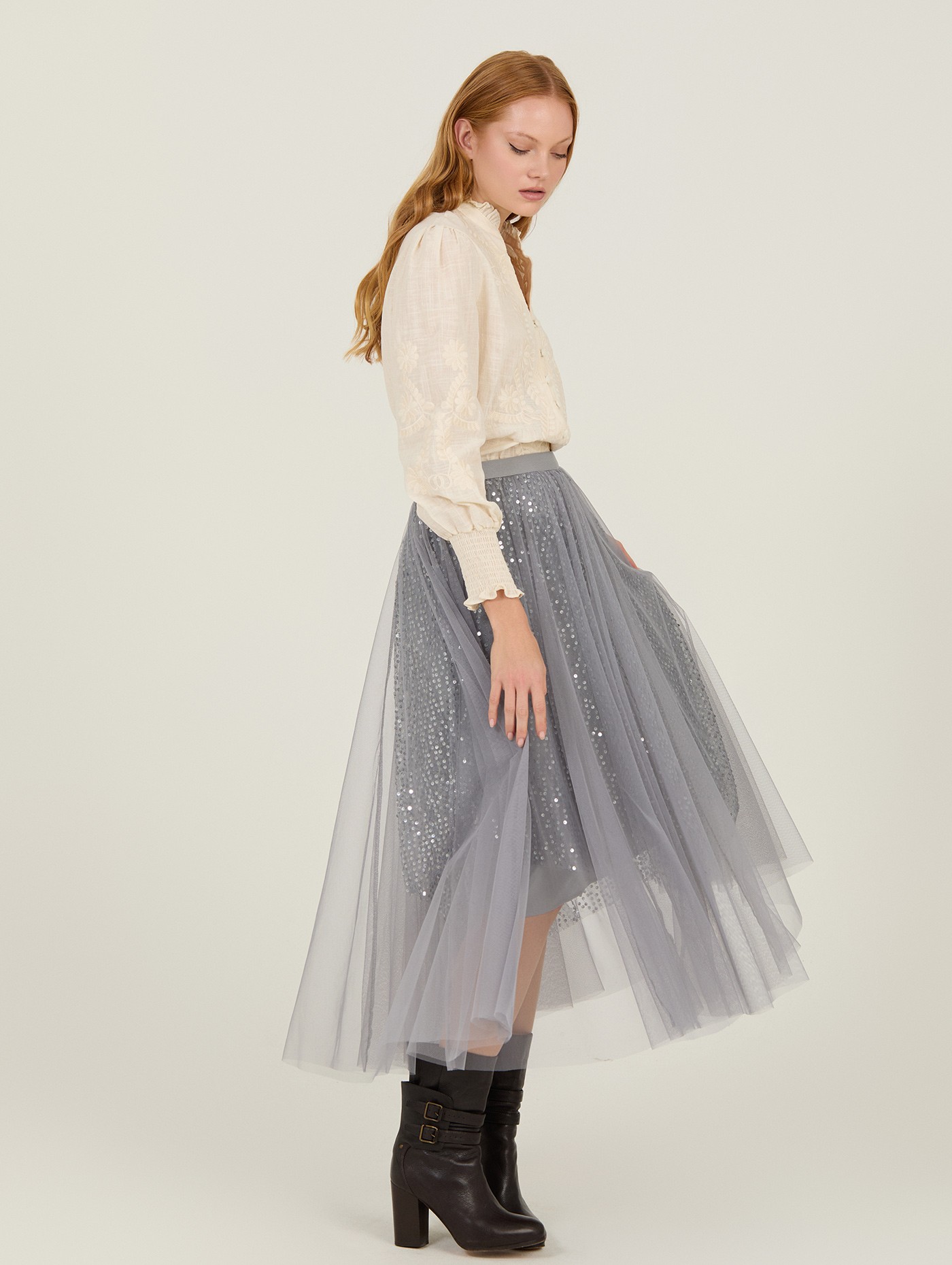 Tulle and sequins skirt 7